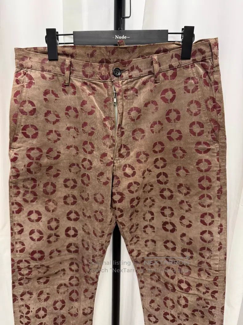 Comme des Garcons Comme des Garcons size L Suede Lip Print Pants Size US 27 - 2 Thumbnail