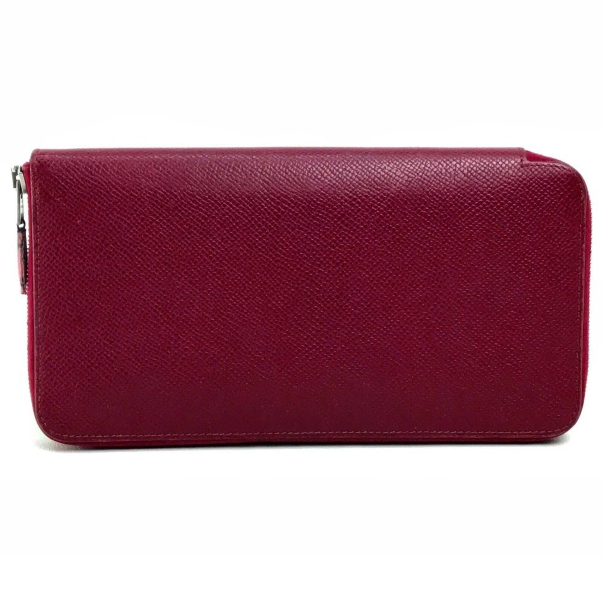 Hermes HERMES Silk-in Azap Long Round Zipper Wallet, Epson, Women's, Ruby Size ONE SIZE - 1 Thumbnail