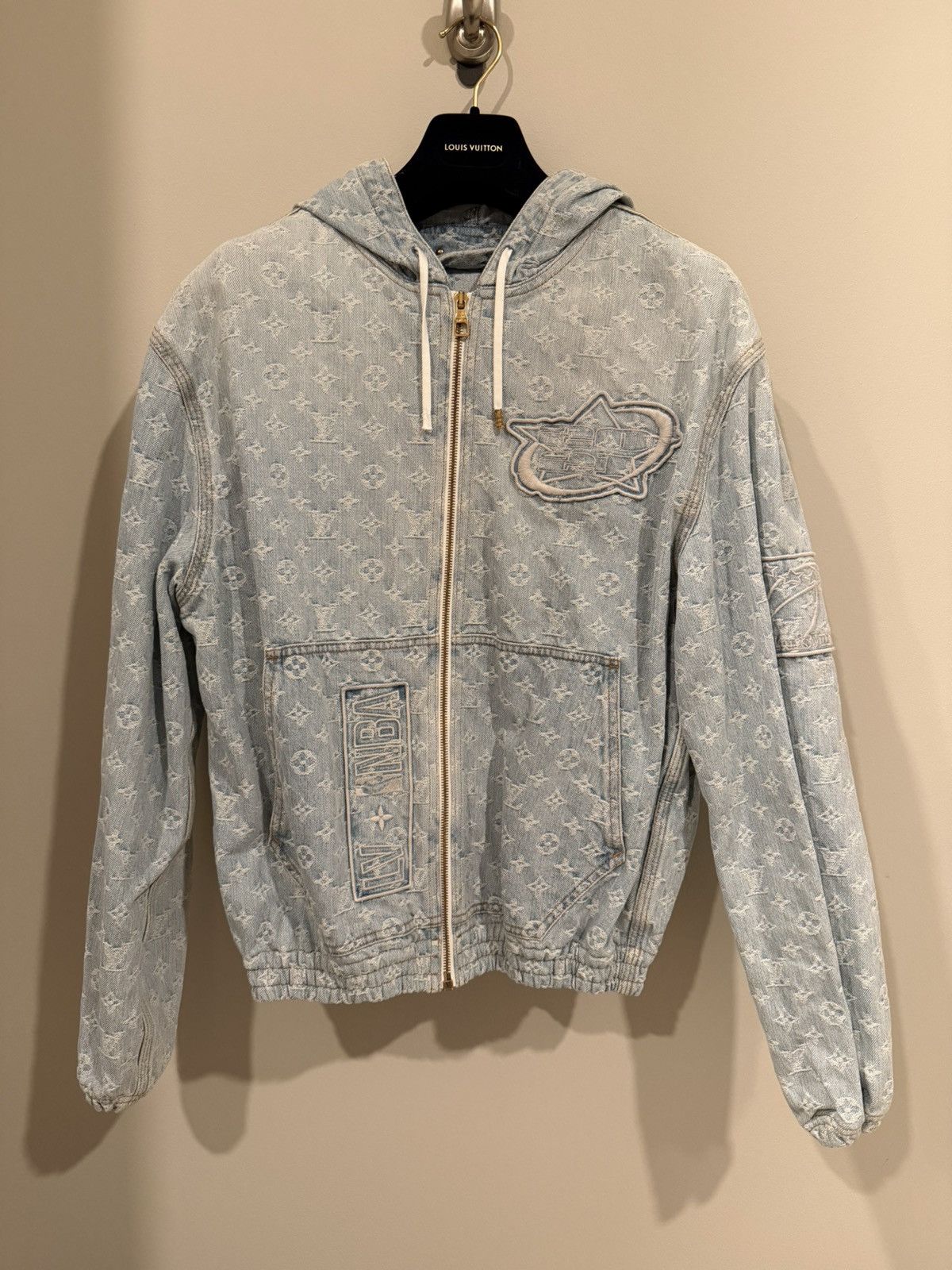 Louis Vuitton Nba Denim Jacket | Grailed