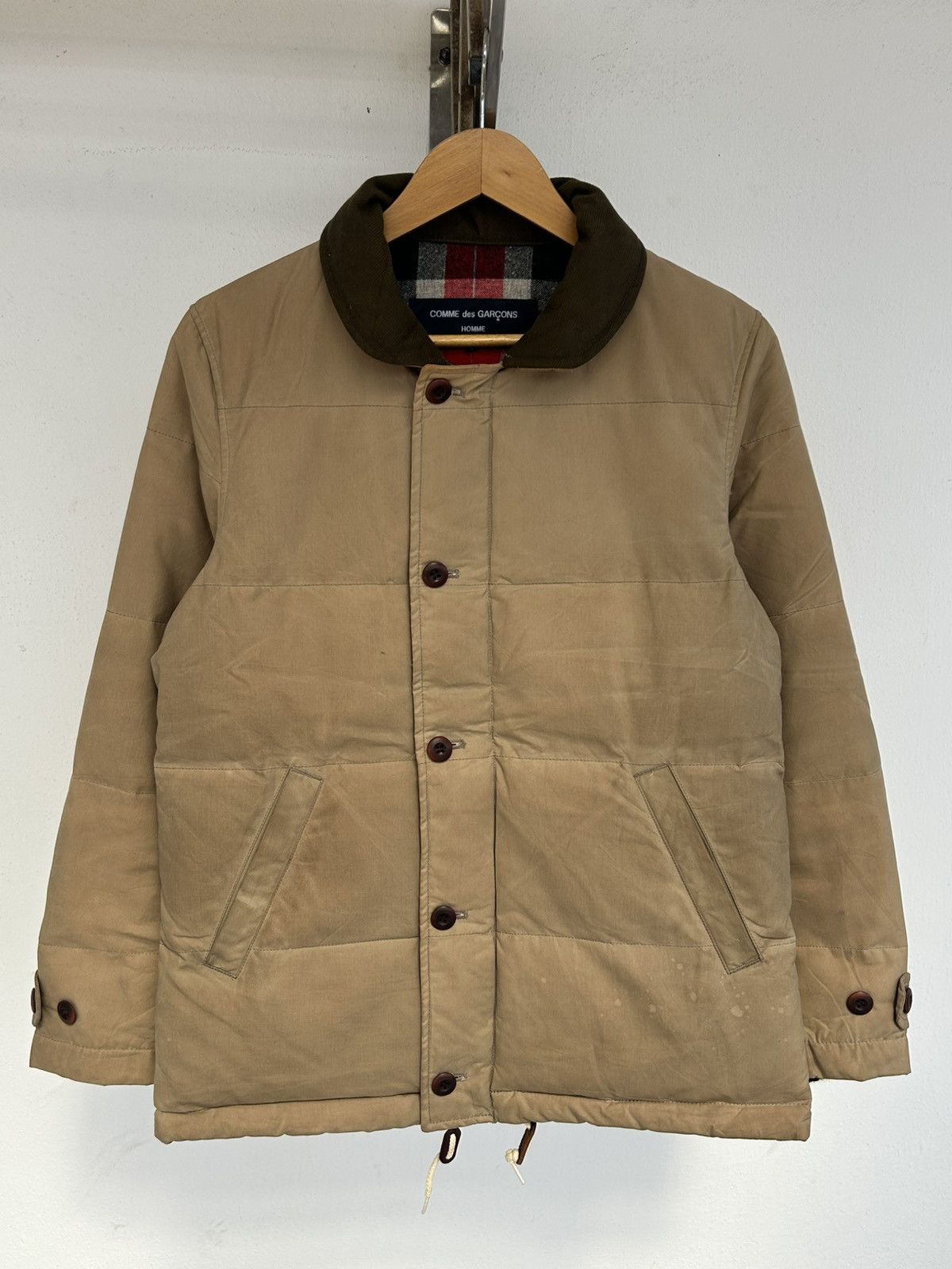 Comme des Garcons AD 2012 The British Millerain X CDG Jacket Vintage Beige Size US S / EU 44-46 / 1 - 1 Thumbnail