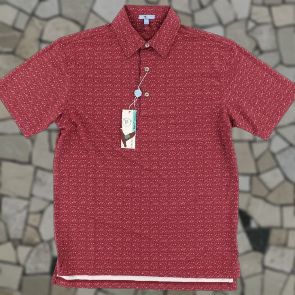 Vintage Genteal Brrr Tailgate Football High Stretch Polo Shirt Maroon Men's S Size US S / EU 44-46 / 1 - 1 Thumbnail
