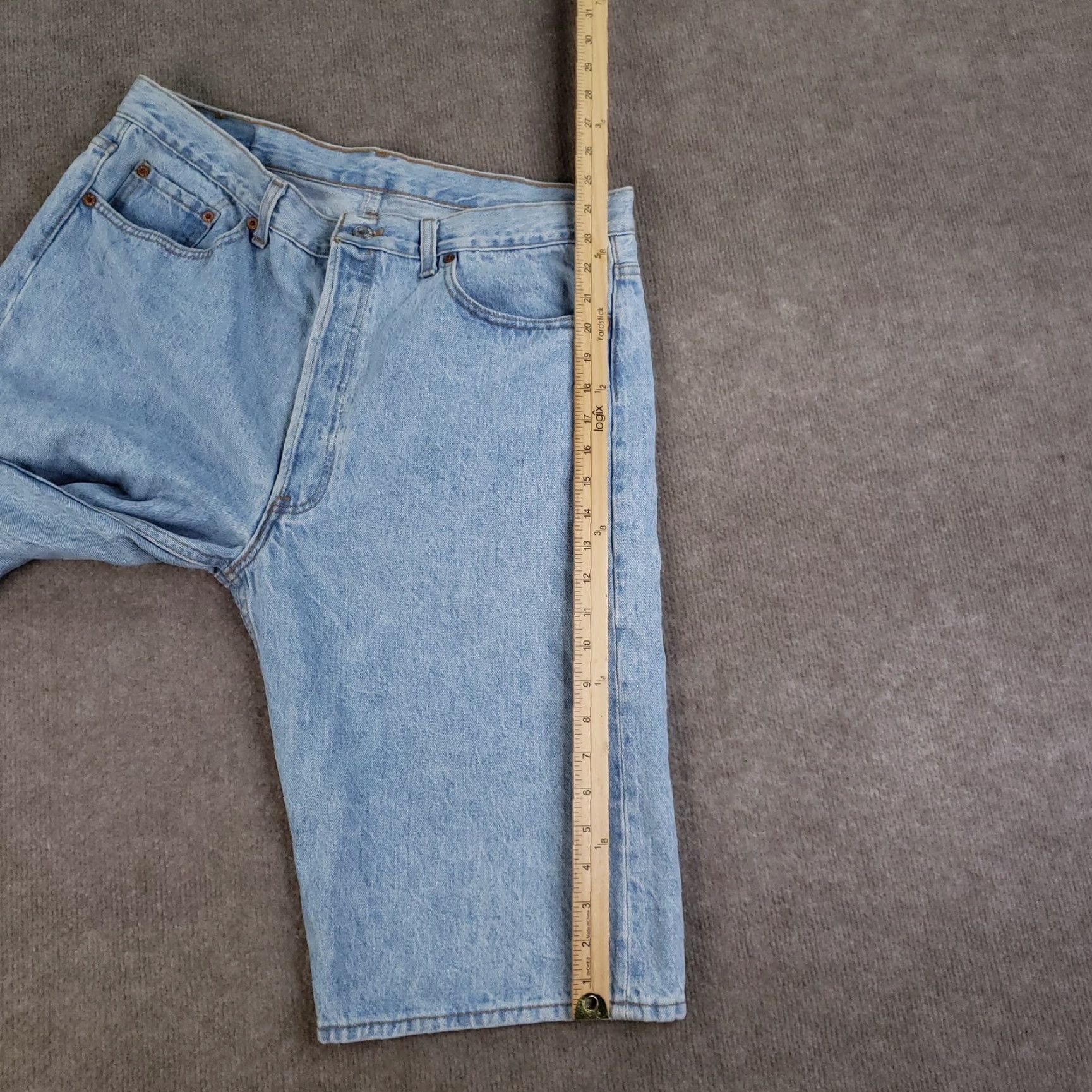 Levi's VINTAGE Levi's 501 Jeans Shorts Men 38 Bermuda Denim 90s American Casual Retro Blue Size US 38 / EU 54 - 5 Thumbnail