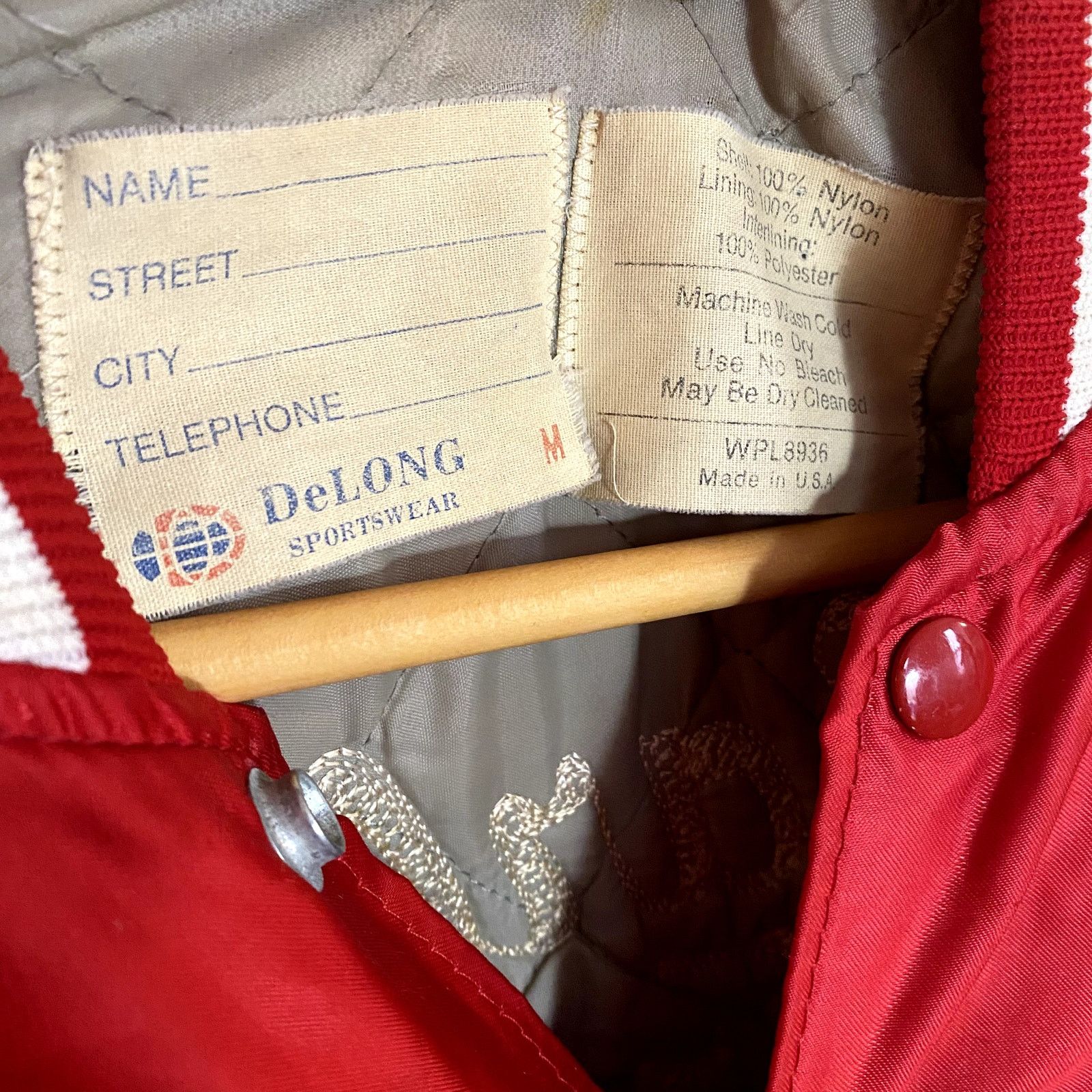 Delong × Vintage Vintage Chain Stitched Satin Varsity Jacket Fried Chicken 70 Size US M / EU 48-50 / 2 - 7 Thumbnail