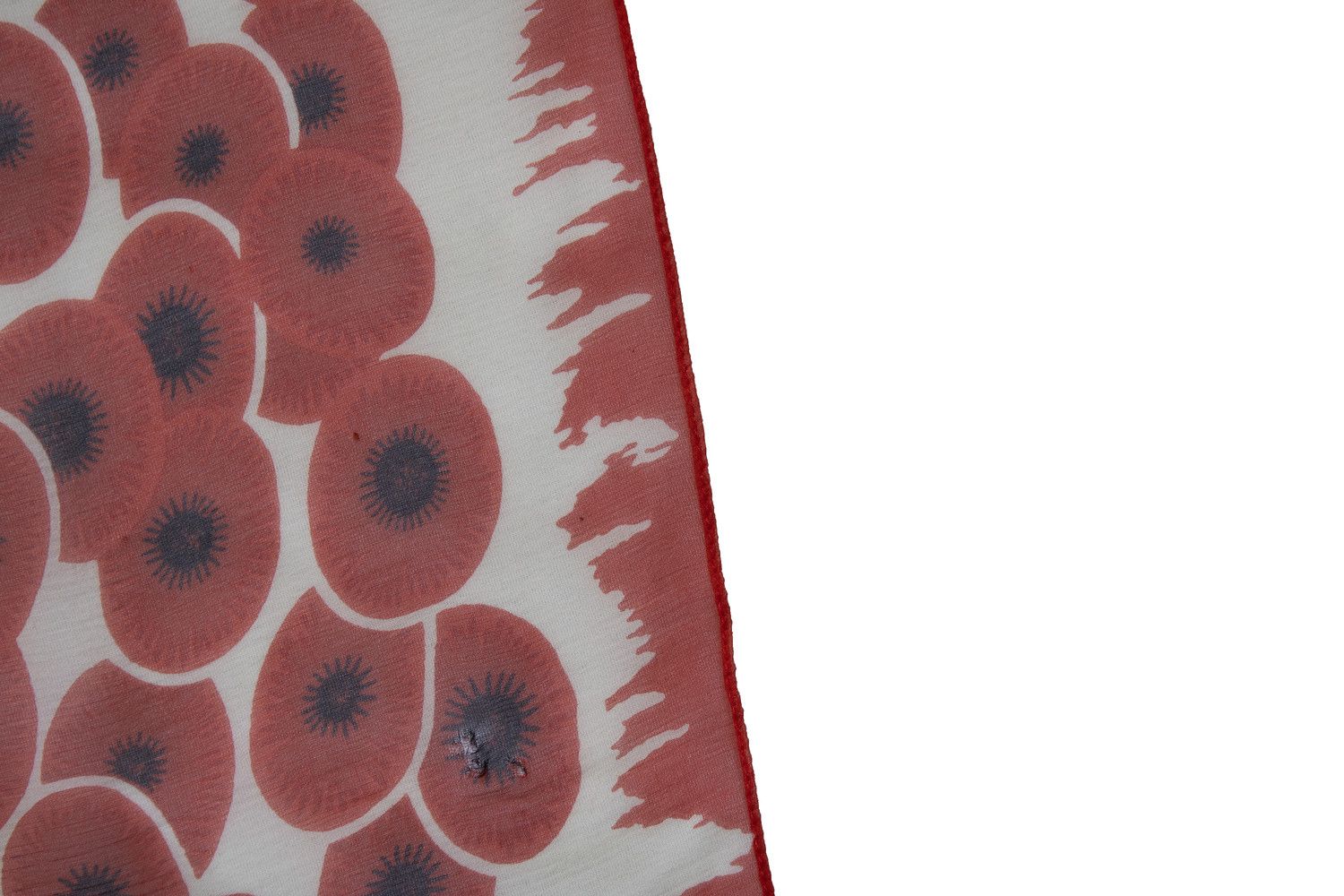 Hermes Hermes, red floral printed silk scarf Size ONE SIZE - 4 Thumbnail