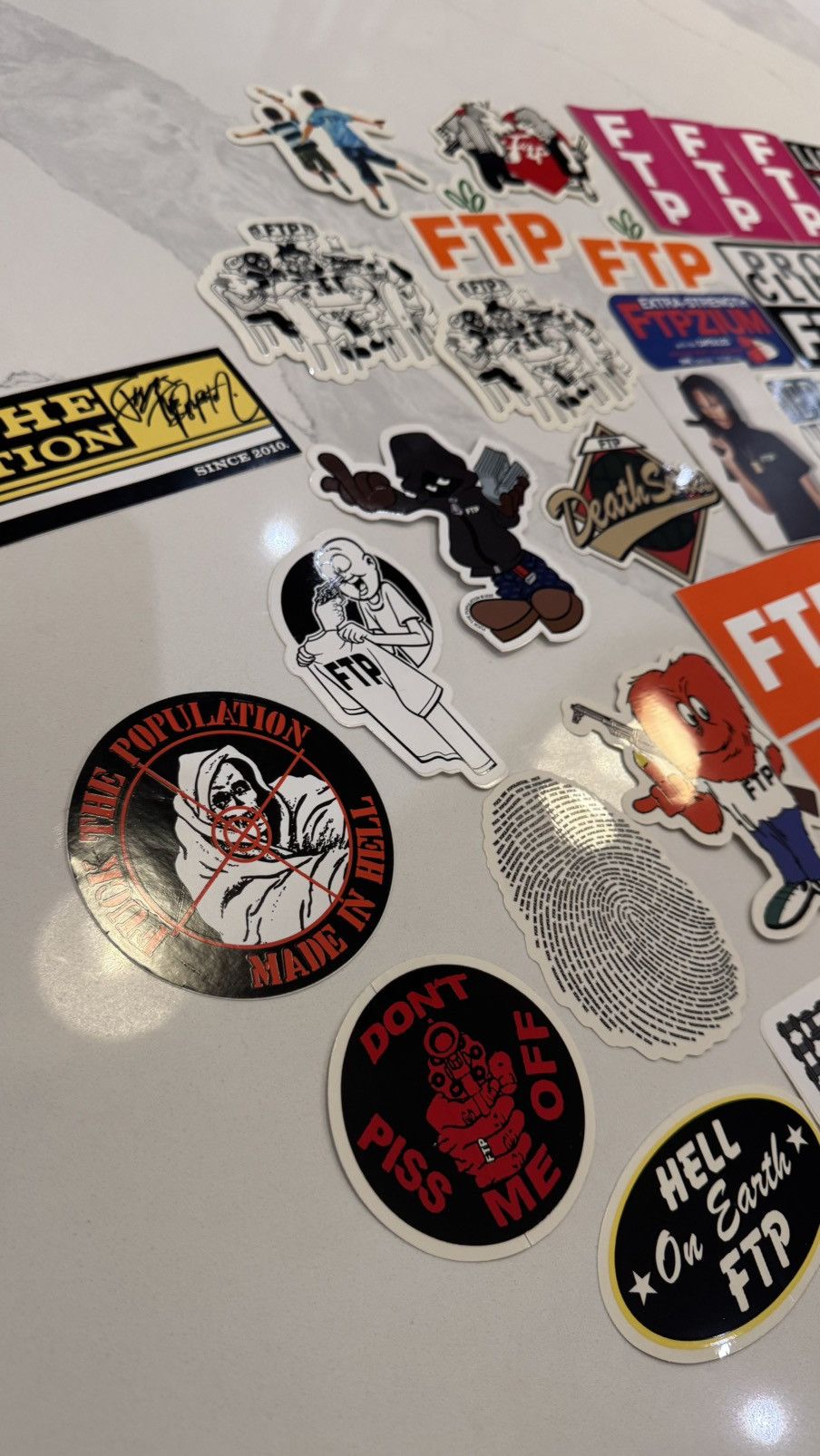Fuck The Population Ftp Sticker Collection Fuck The Population sticker logo lot Size ONE SIZE - 10 Thumbnail
