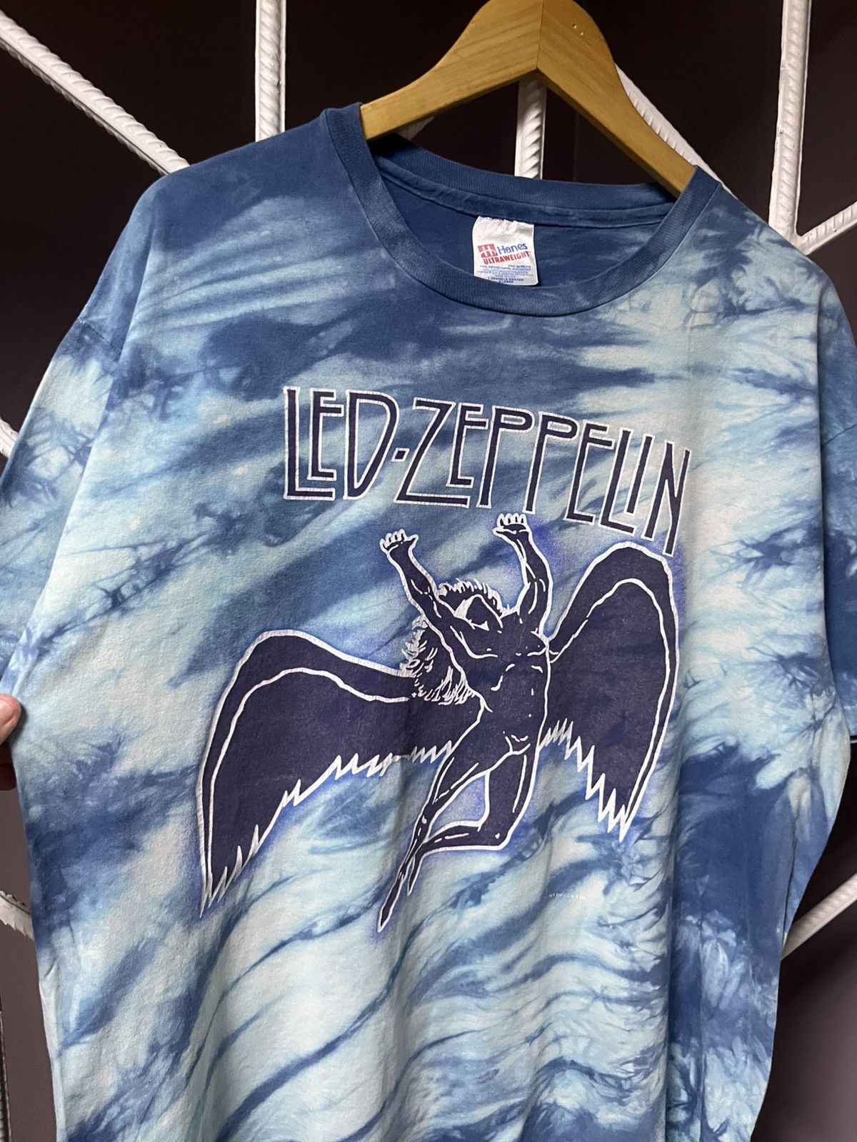 Led Zeppelin Vintage 1984 Led Zeppelin Single Stitch Made in USA Tee Size US XL / EU 56 / 4 - 4 Thumbnail