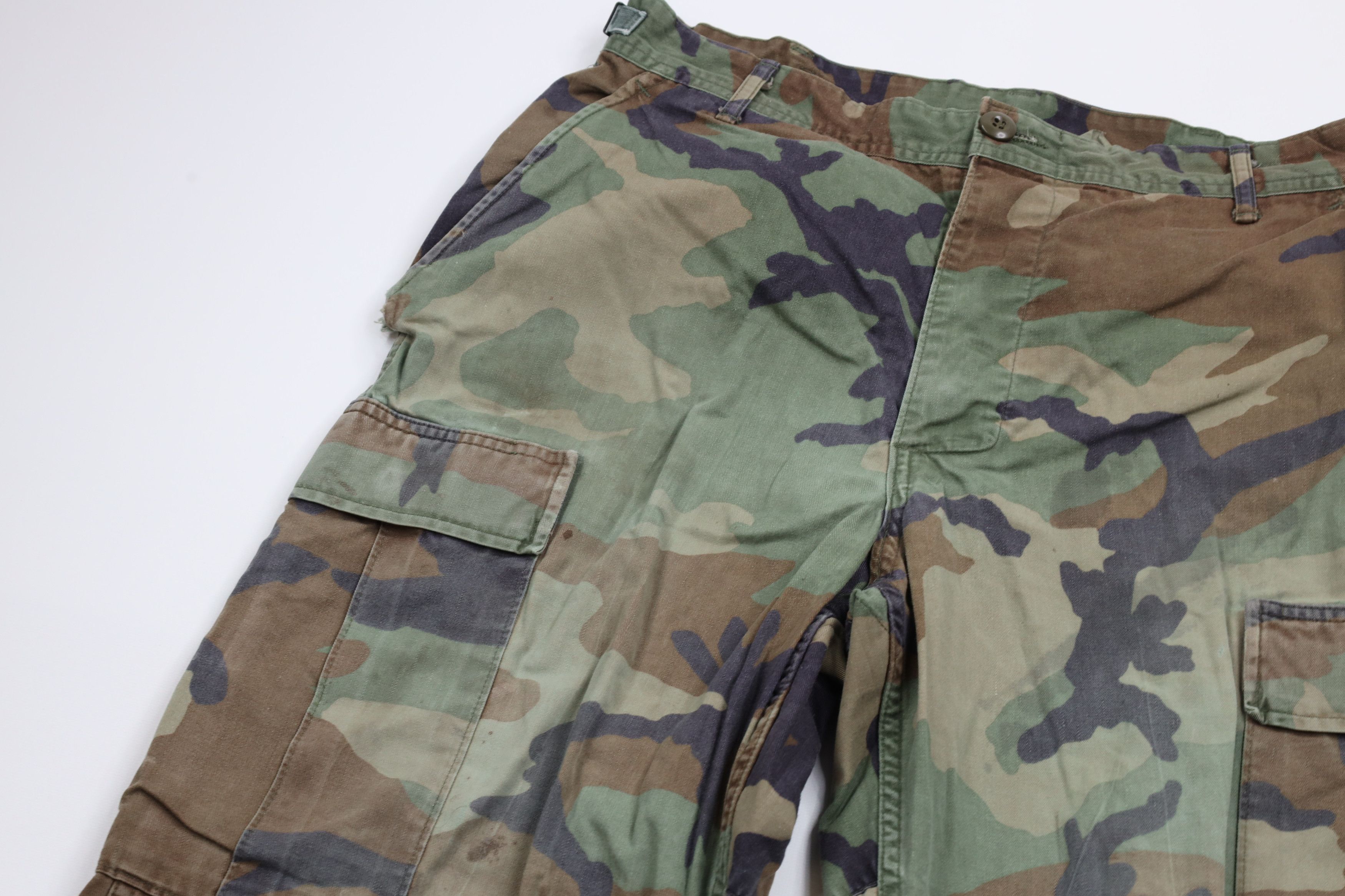 Vintage Vintage 90s Woodland Camouflage Combat Cargo Pants USA Size US 34 / EU 50 - 8 Thumbnail