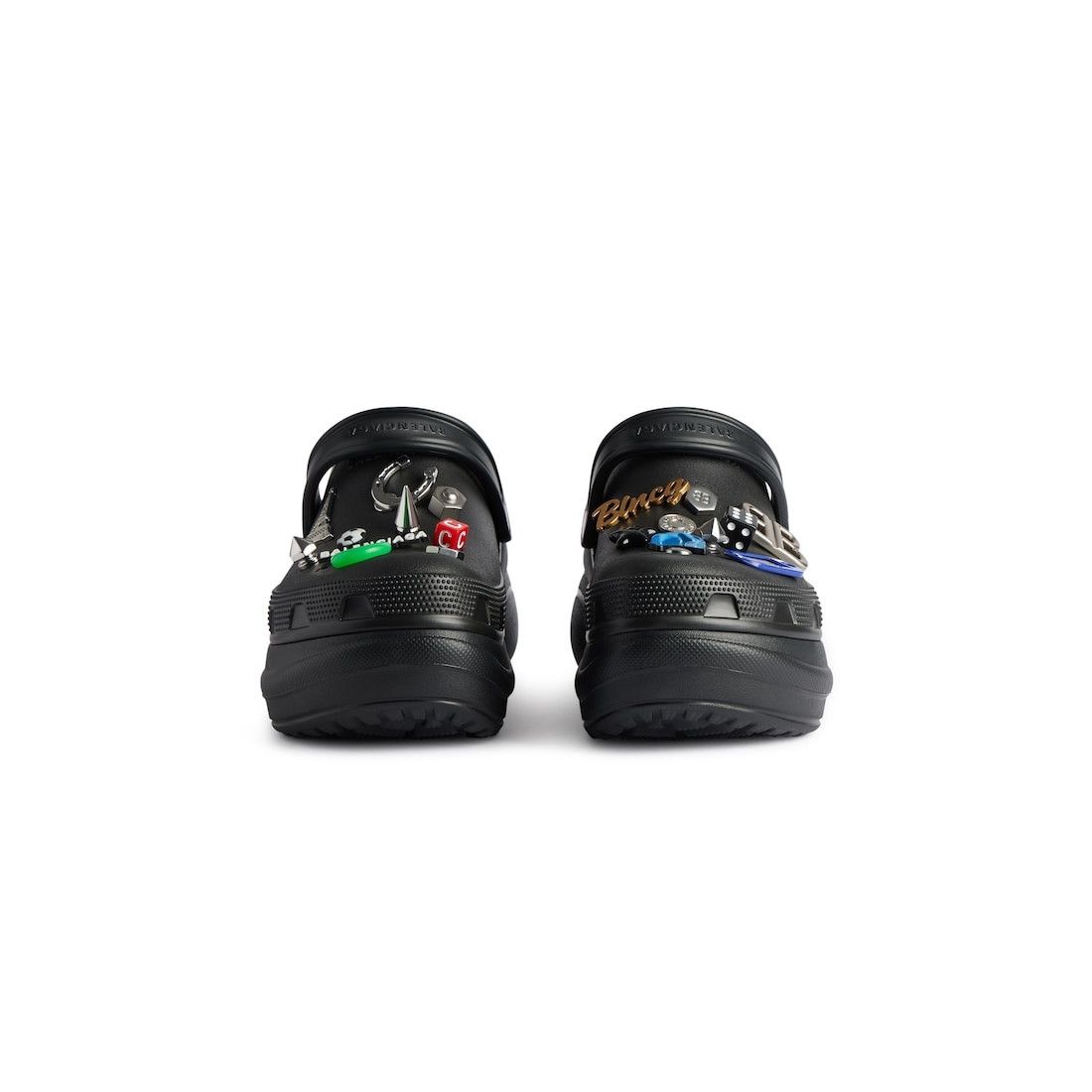 Balenciaga × Crocs o1h1sh10226 Crocs™ Mules Jibbitz™in Black Size US 8 / EU 41 - 3 Thumbnail