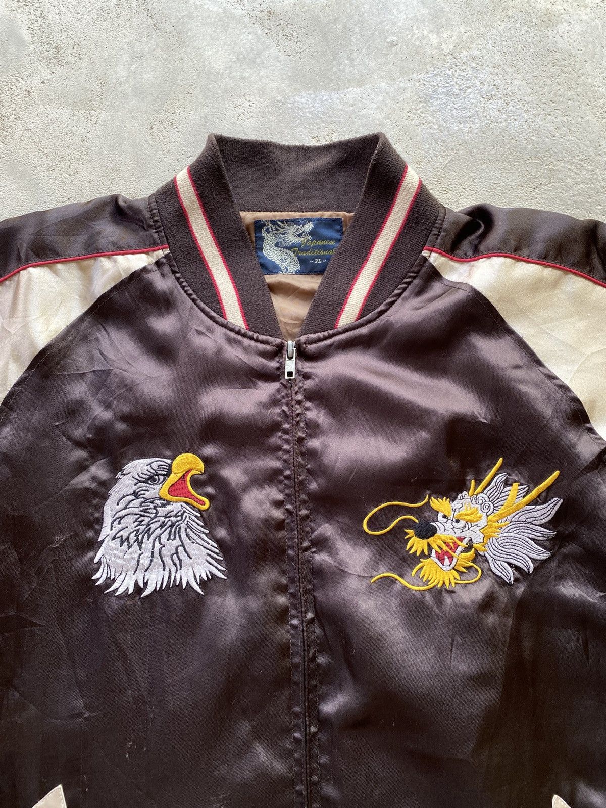 If Six Was Nine × Japanese Brand Vintage Sukajan Souvenir Japanese Jacket Size US XL / EU 56 / 4 - 4 Thumbnail