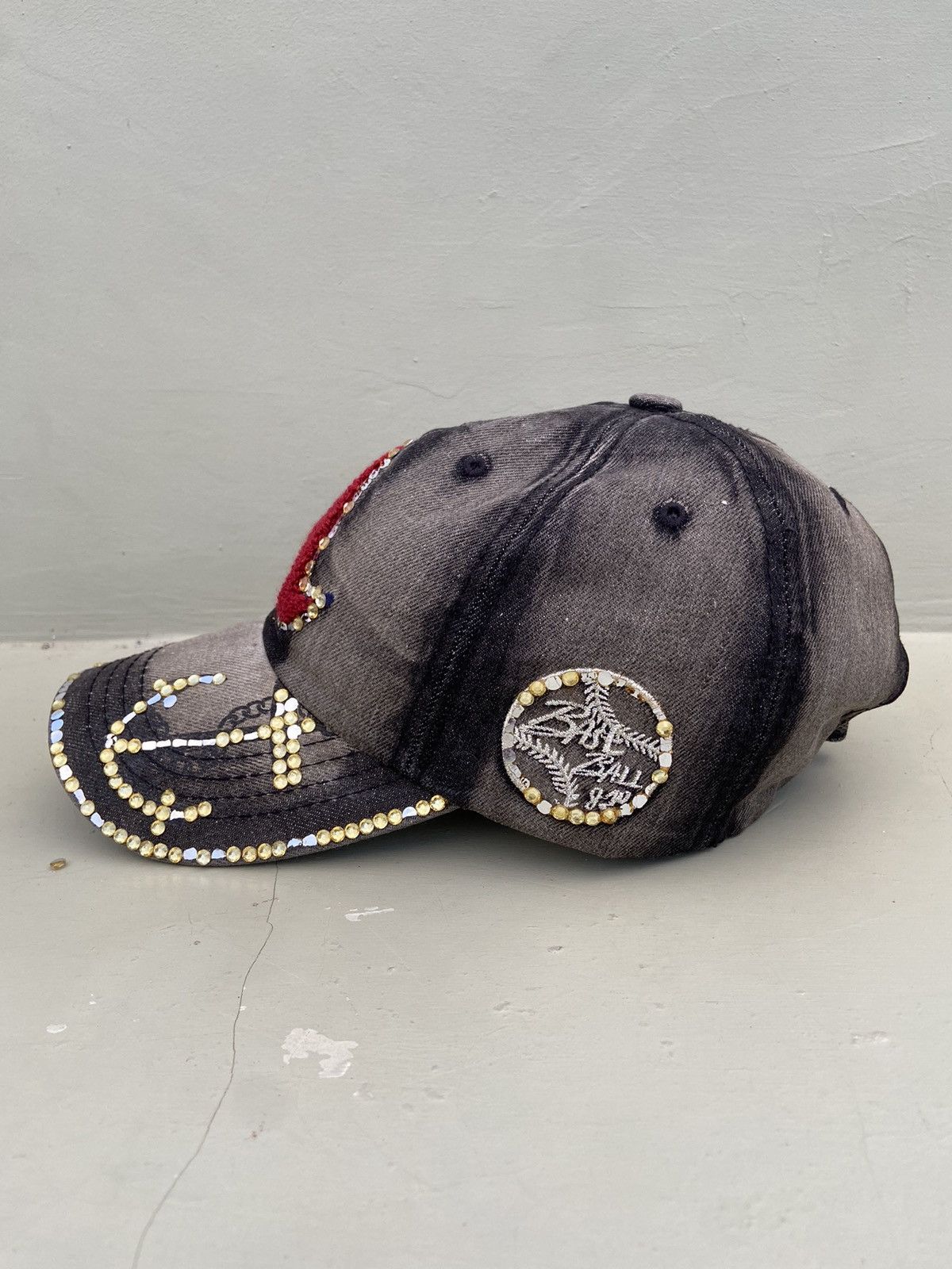 If Six Was Nine 2000s t2cap denim washed cap Size ONE SIZE - 3 Thumbnail