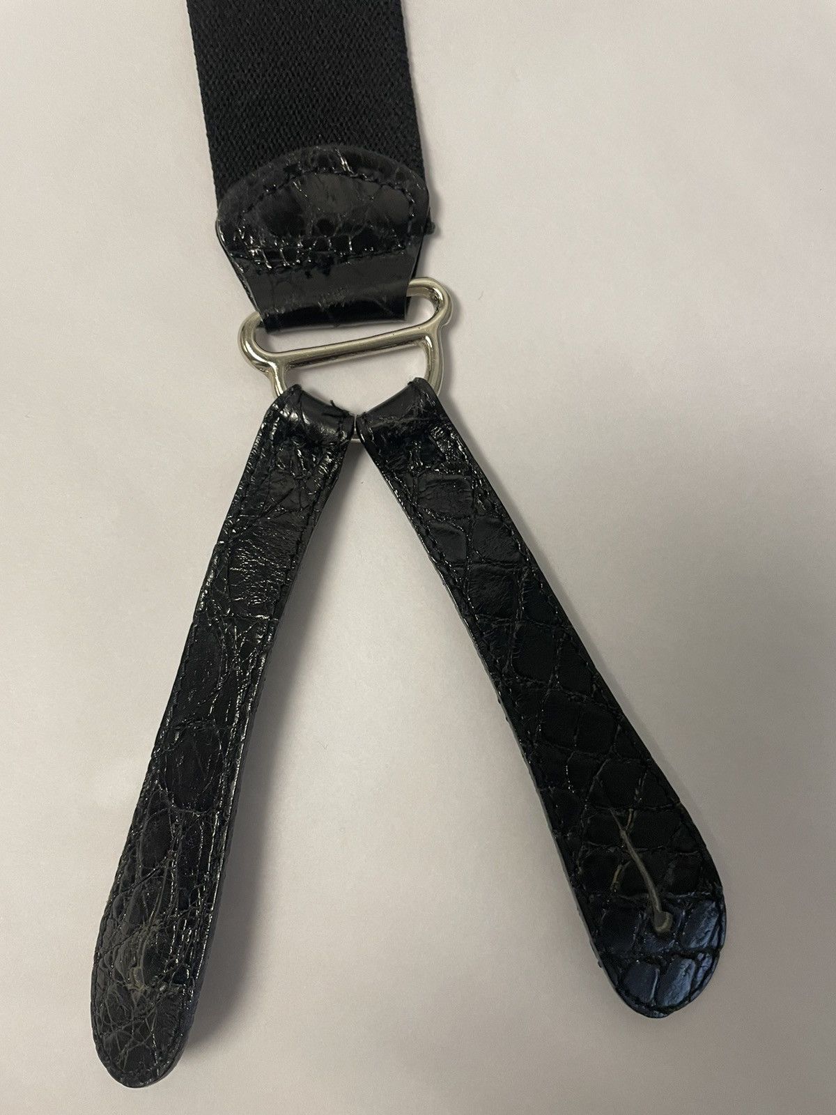 Polo Ralph Lauren × Vintage Polka Dot Print Suspenders with Genuine Alligator Trim Size ONE SIZE - 2 Thumbnail