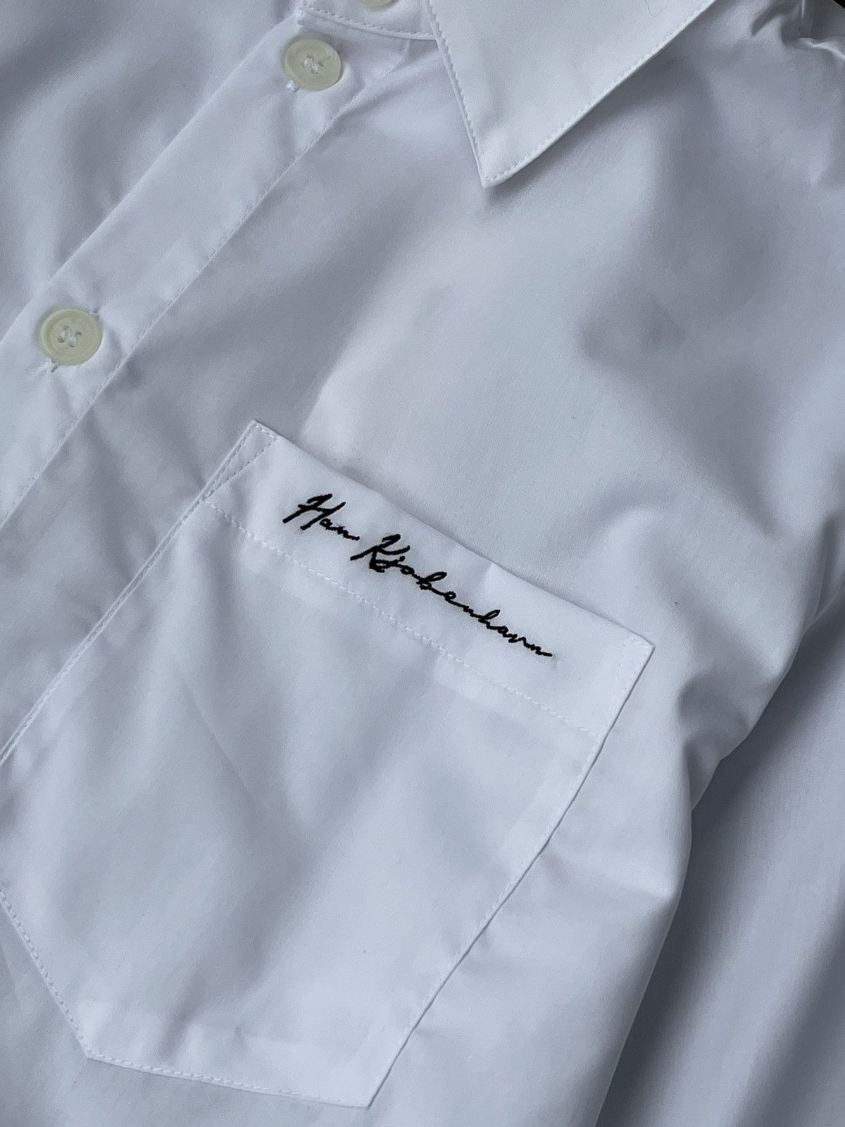 Han Kjobenhavn !DS! FW22 Han Kjobenhavn Poplin Script Logo White Shirt Size US S / EU 44-46 / 1 - 18 Thumbnail