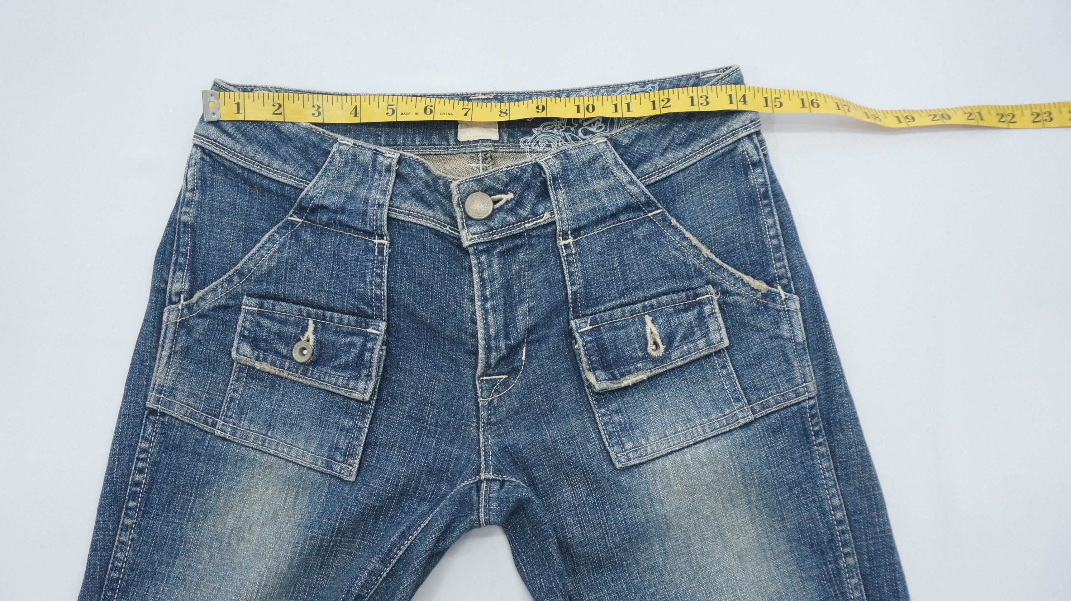 Japanese Brand 🔥 Vintage BRAPPERS Women Flare Bush Jeans Size 29" - 9 Thumbnail