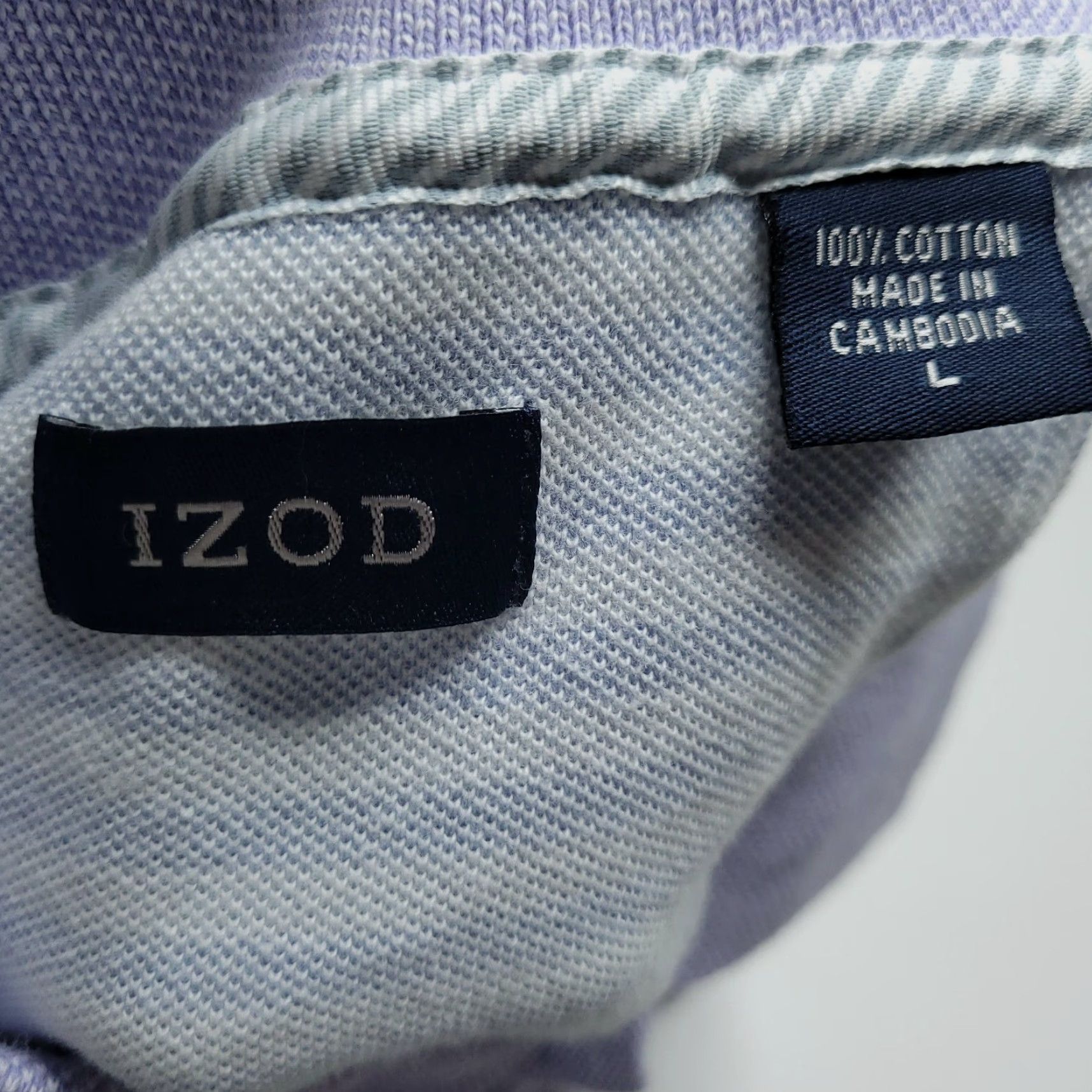 Izod IZOD Purple Casual Polo Shirt Men's Size Large Short Sleeve Size US L / EU 52-54 / 3 - 6 Thumbnail