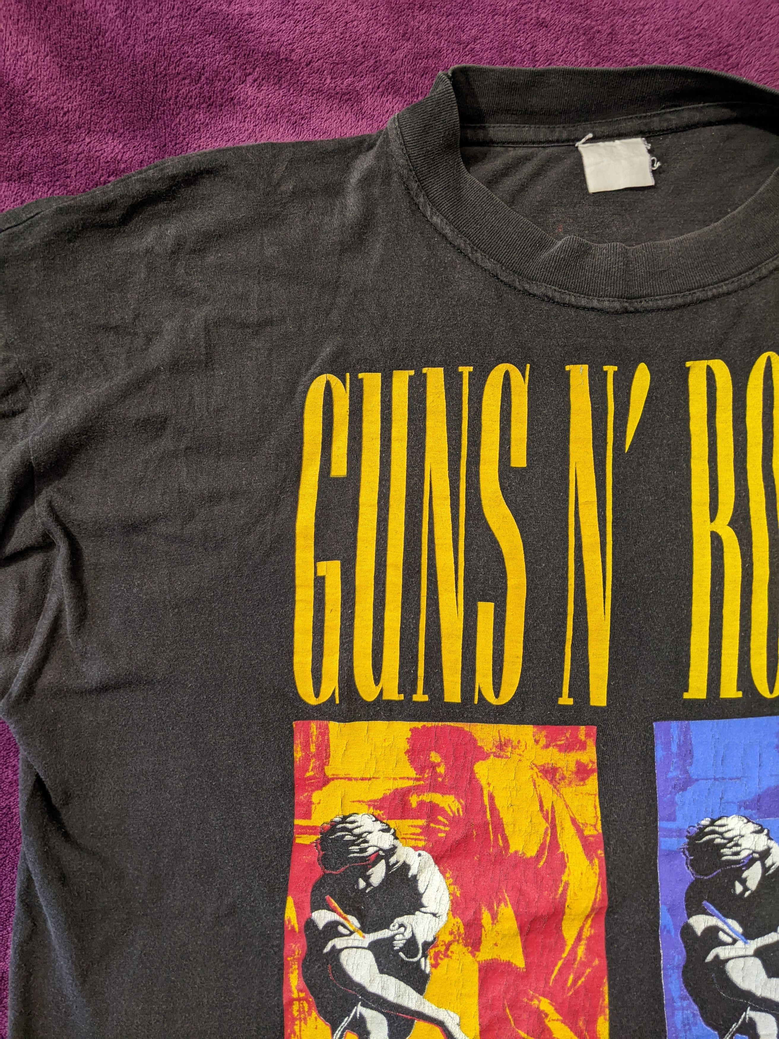 Band Tees Vintage Guns N Roses Use Your Illusion World Tour 1992 Size US XL / EU 56 / 4 - 9 Thumbnail