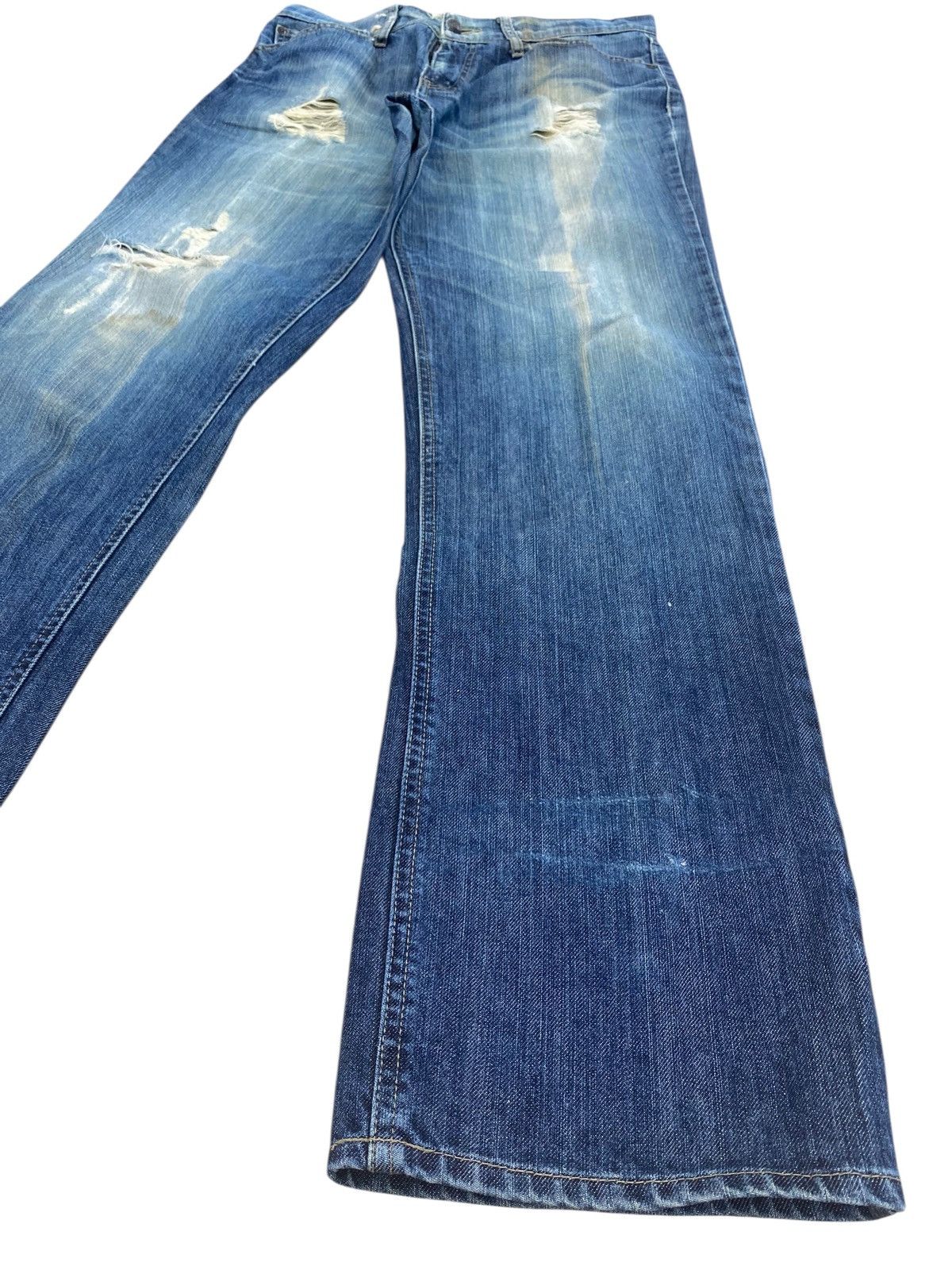 Japanese Brand Japanese Brand Faded Wash Ripped Style Loose Jeans Size US 32 / EU 48 - 8 Thumbnail