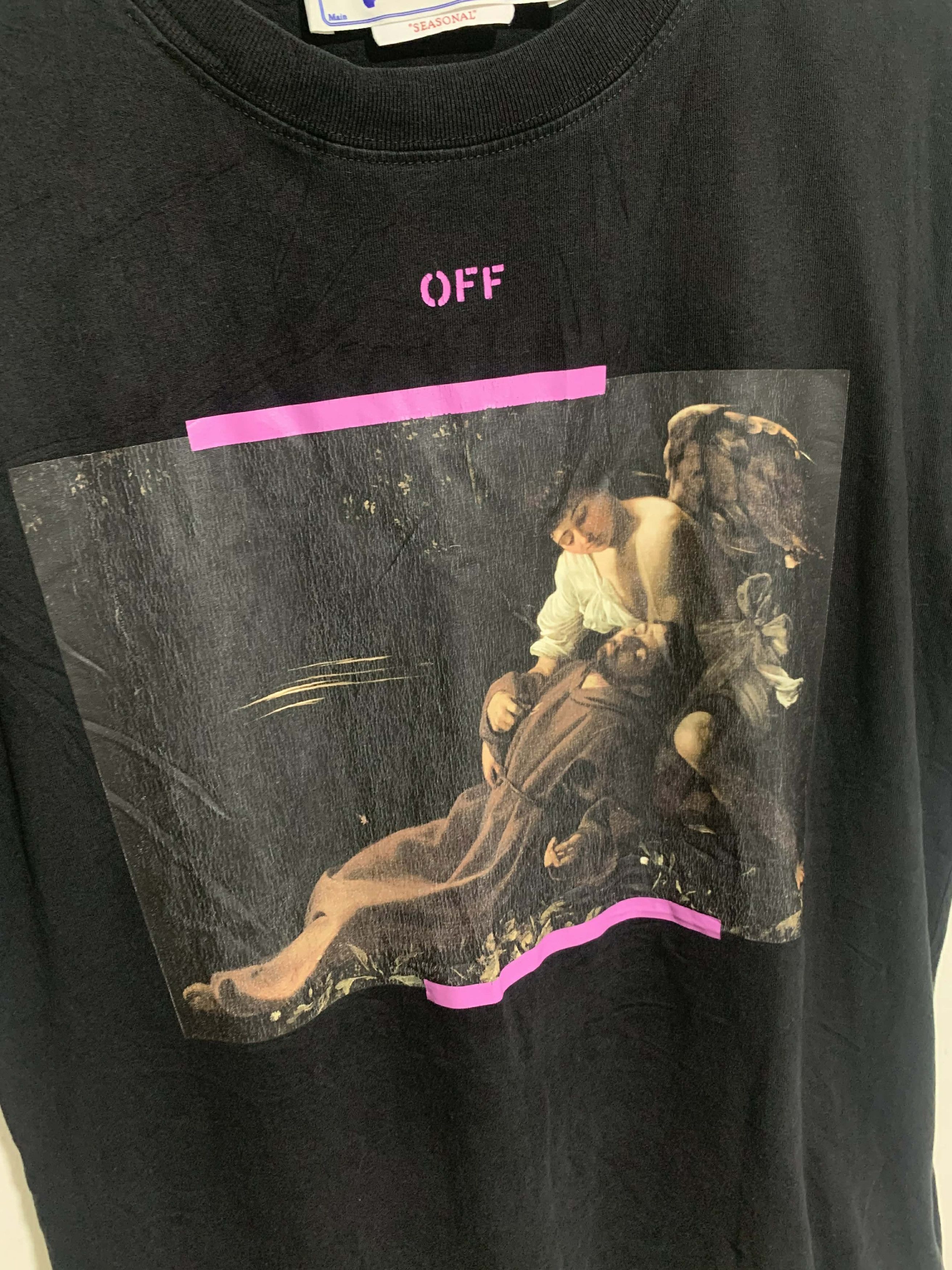 Off-White OFF-WHITE Arrow Caravaggio St Fran Slim Tee Black Size US S / EU 44-46 / 1 - 3 Thumbnail