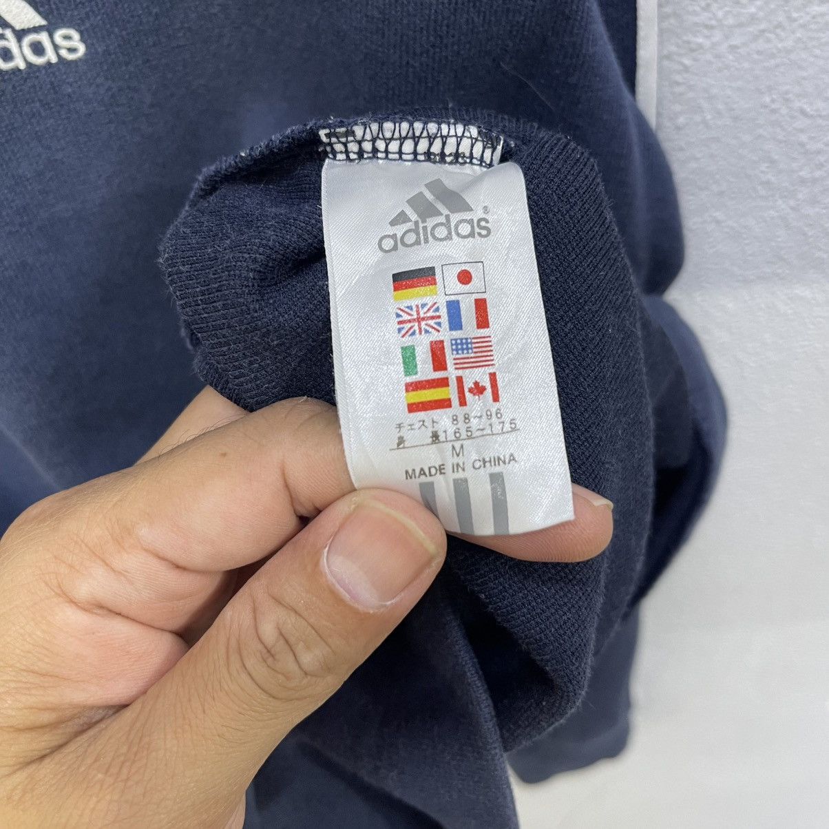 Adidas Vintage adidas y2k sweatshirt halfzip logo embroidery rare! Size US M / EU 48-50 / 2 - 7 Thumbnail