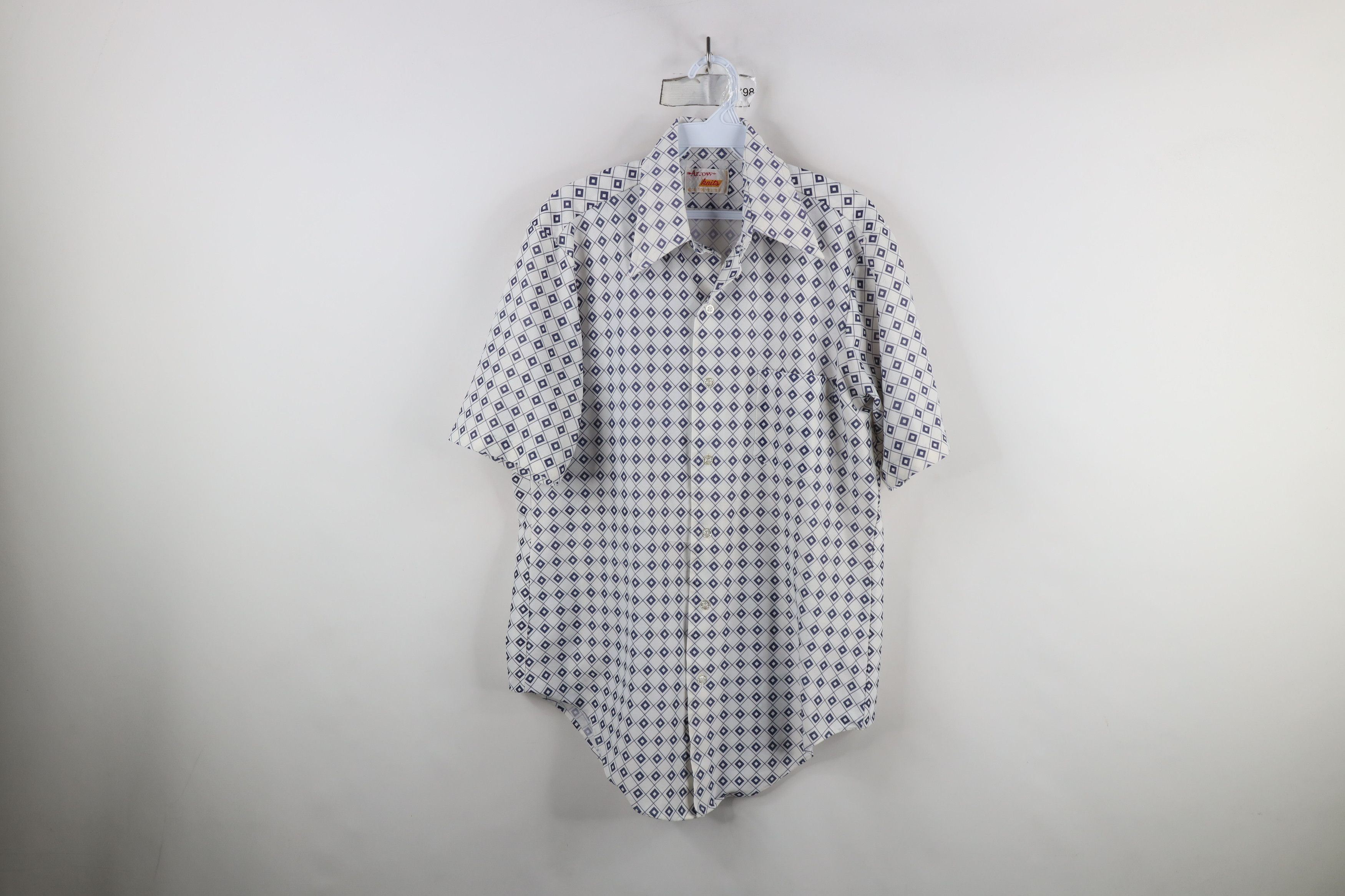 Vintage Vintage 70s Streetwear Short Sleeve Collared Button Shirt Size US M / EU 48-50 / 2 - 1 Thumbnail