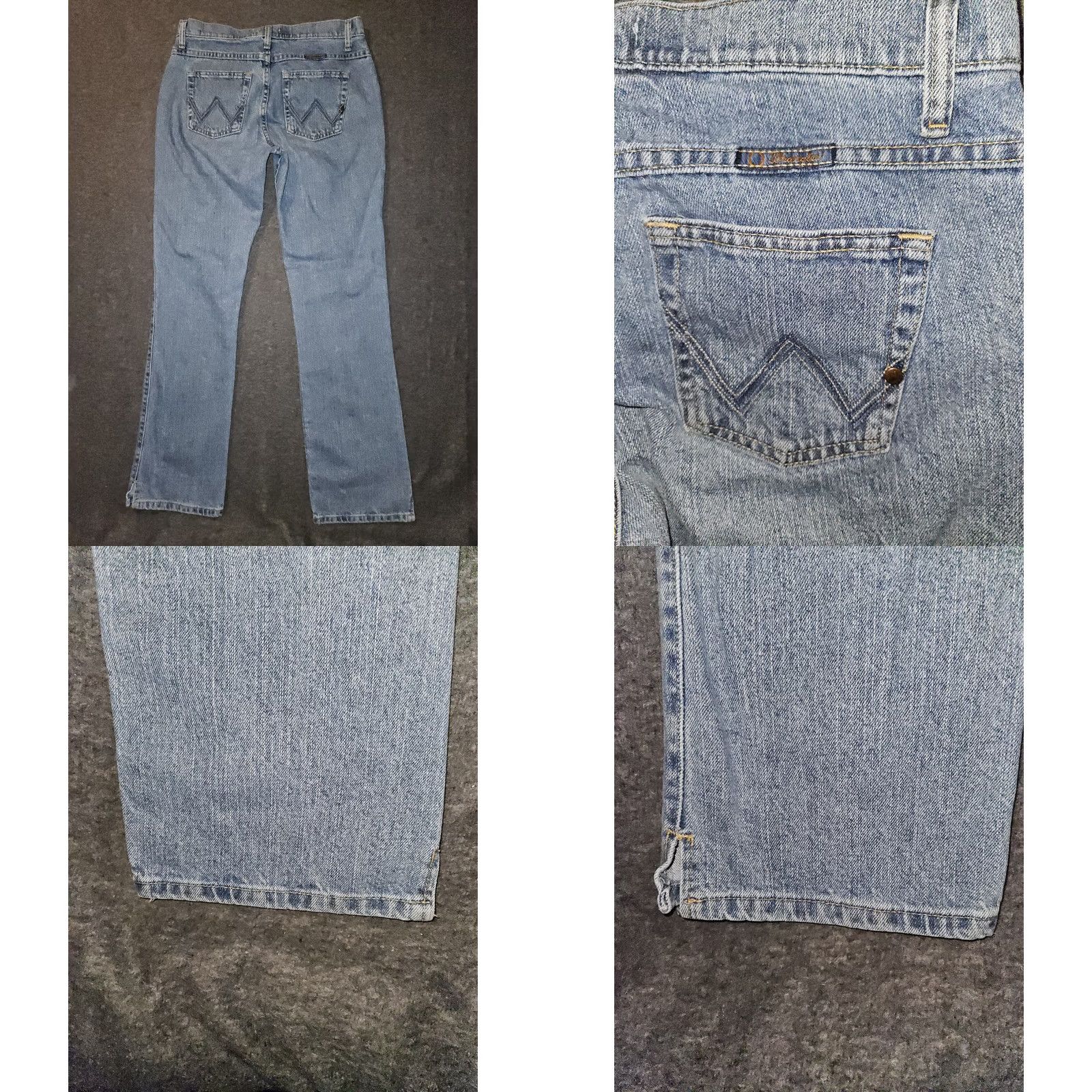 Wrangler VINTAGE Wrangler Cowgirl Cut Cash Jeans Women's 7/8x32 Bootcut Low Rise Western Denim Blue Regular Jeans Womens Boots Size 28" / US 6 / IT 42 - 8 Thumbnail