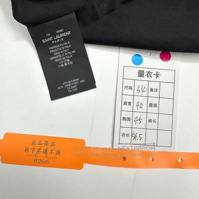 Saint Laurent Paris #REF! Size XXS / US 00 / IT 34 - 6 Thumbnail