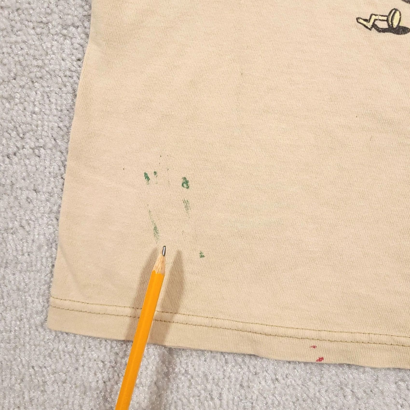 Vintage VINTAGE Looney Tunes Taz Shirt Mens Medium Beige 90s Cartoon Carpenter Saw Graphic Print Distressed Mens T-Shirt Size US M / EU 48-50 / 2 - 4 Thumbnail