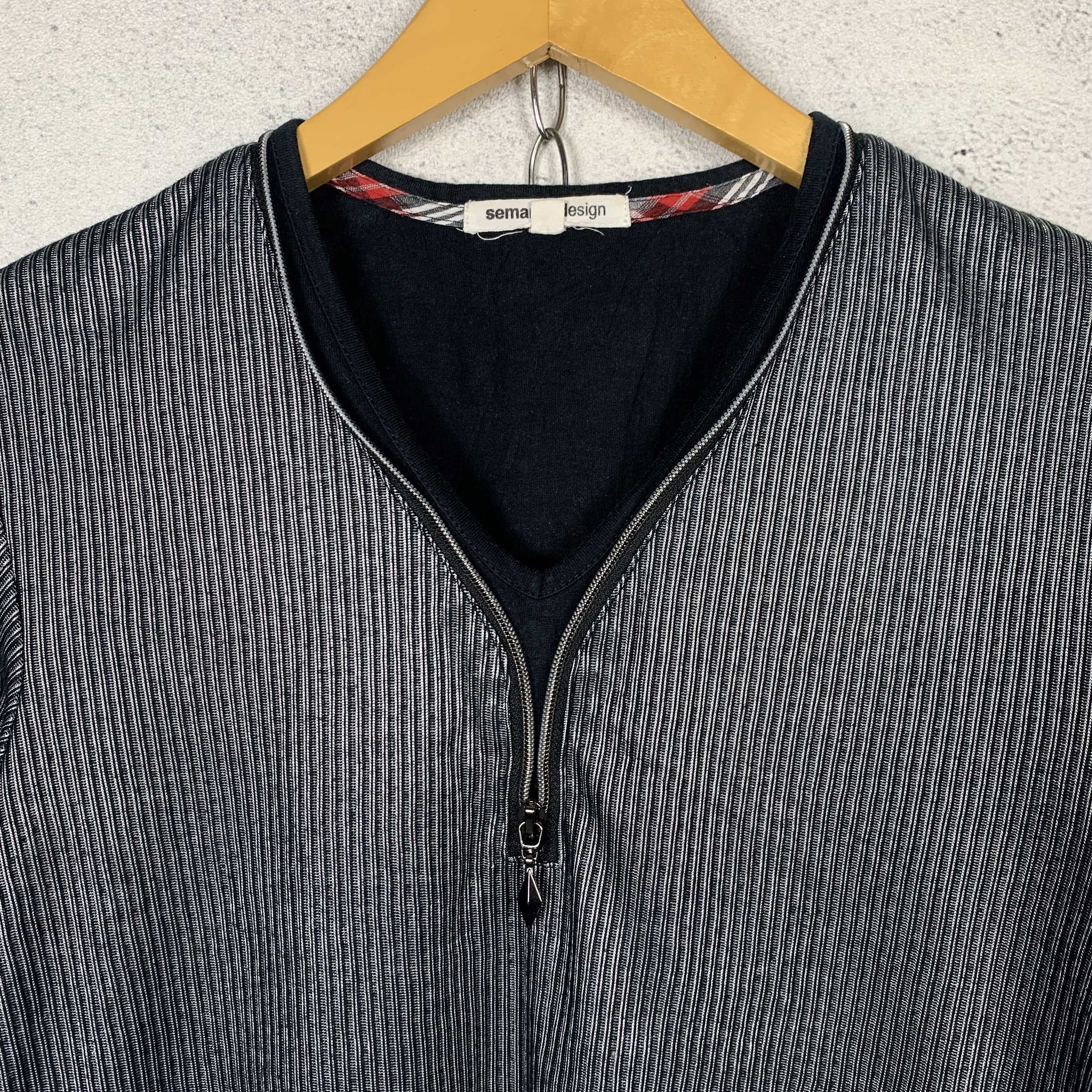 Japanese Brand Semantic Design Y2K Tshirt Japanese Brand Double Collar Zip Size US M / EU 48-50 / 2 - 3 Thumbnail
