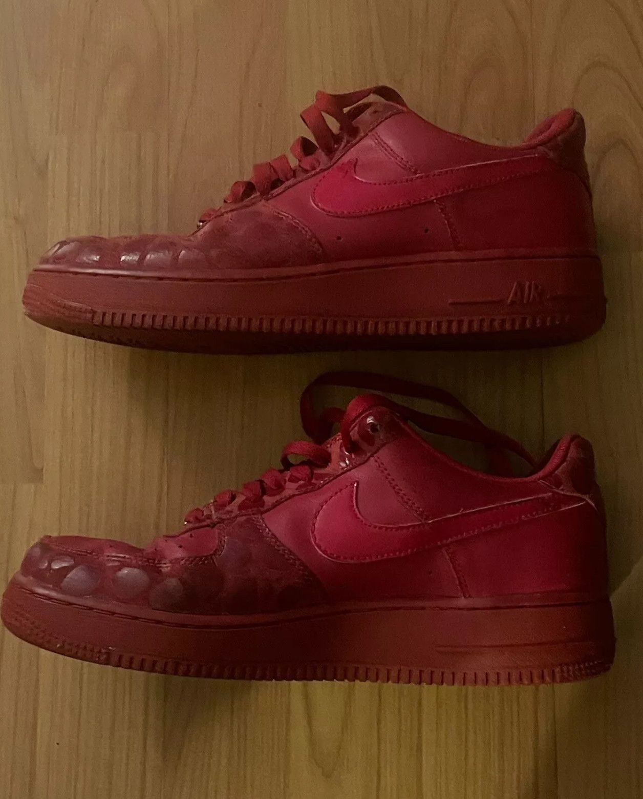 Nike NIKE AIR FORCE 1 '82 (2009) LEOPARD PRINT RED/GOLD Size US 9 / IT 39 - 7 Thumbnail