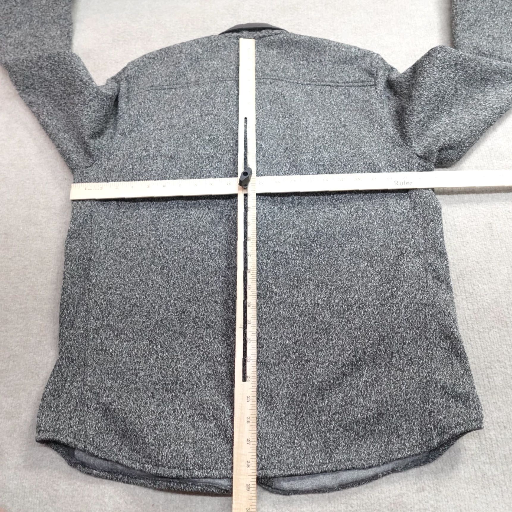 Marine Layer Marine Layer Jacket L Gray Heather Rainier Shacket – Men Windbreaker, Zip, Polyester, Short Coat, Regular Size, Rainier Gray, Lightweight, Flaw Free Size US L / EU 52-54 / 3 - 7 Thumbnail