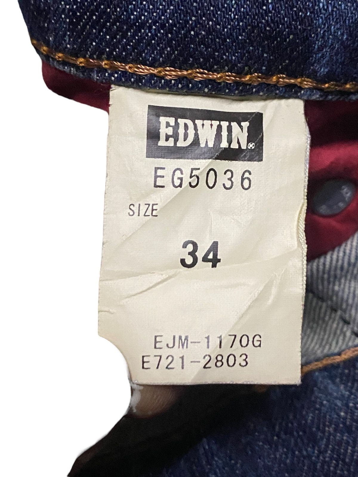 Edwin Vintage Japanese Brand Edwin Faded Wash Skinny Jeans Size US 35 - 16 Thumbnail