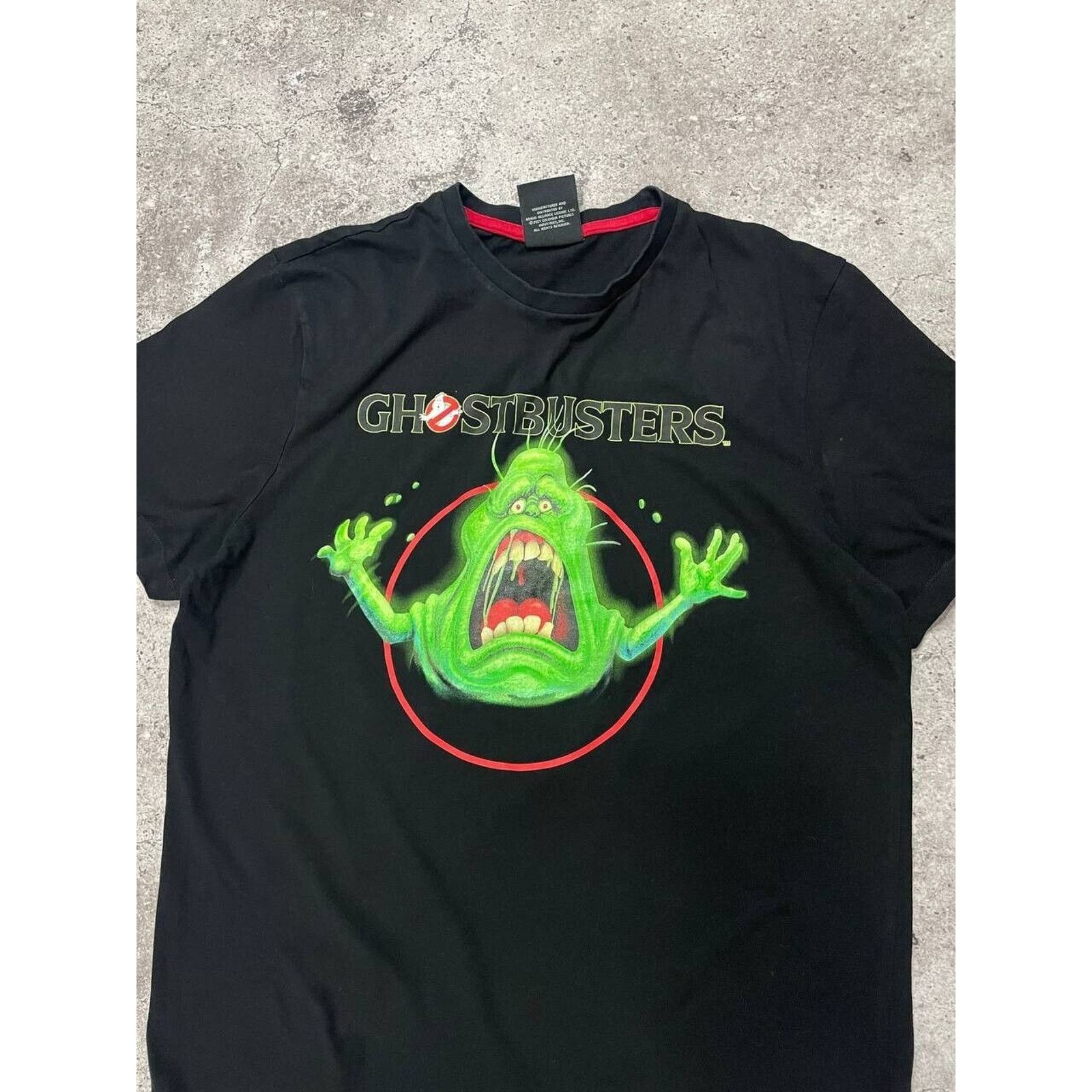 Cartoon Network × Vintage Ghostbusters Slimer T-Shirt L Black Vintage Movie Fan Tee XL Size US XL / EU 56 / 4 - 2 Thumbnail