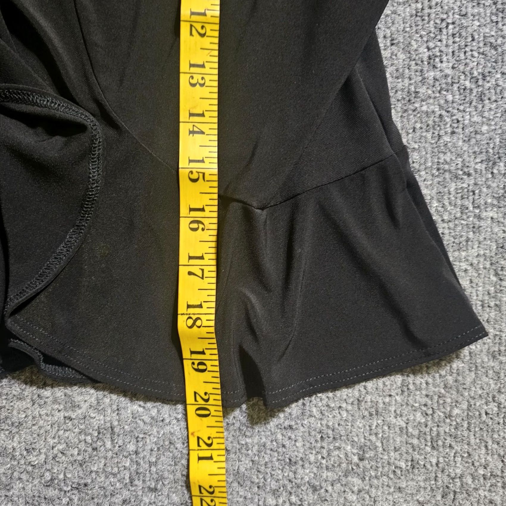 Vintage Clara Sun Woo Top Women Large Black Open Cardigan Shrug 3/4 Sleeve Stretch Basic Knit Blouse Size L / US 10 / IT 46 - 6 Thumbnail