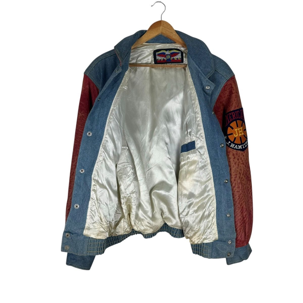 Jeff Hamilton 🌟90s J.H DESIGN CHICAGO BULLS NBA VARSITY LEATHER JACKET Size US M / EU 48-50 / 2 - 11 Thumbnail