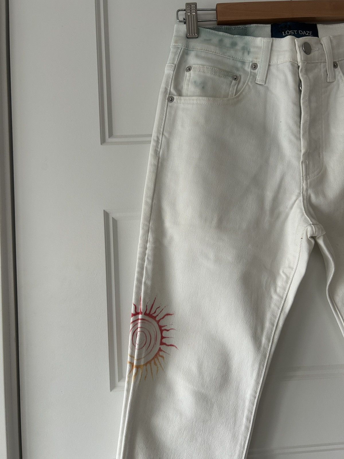 Lost Daze Lost Daze Hand Painted Pants Size US 28 / EU 44 - 2 Thumbnail