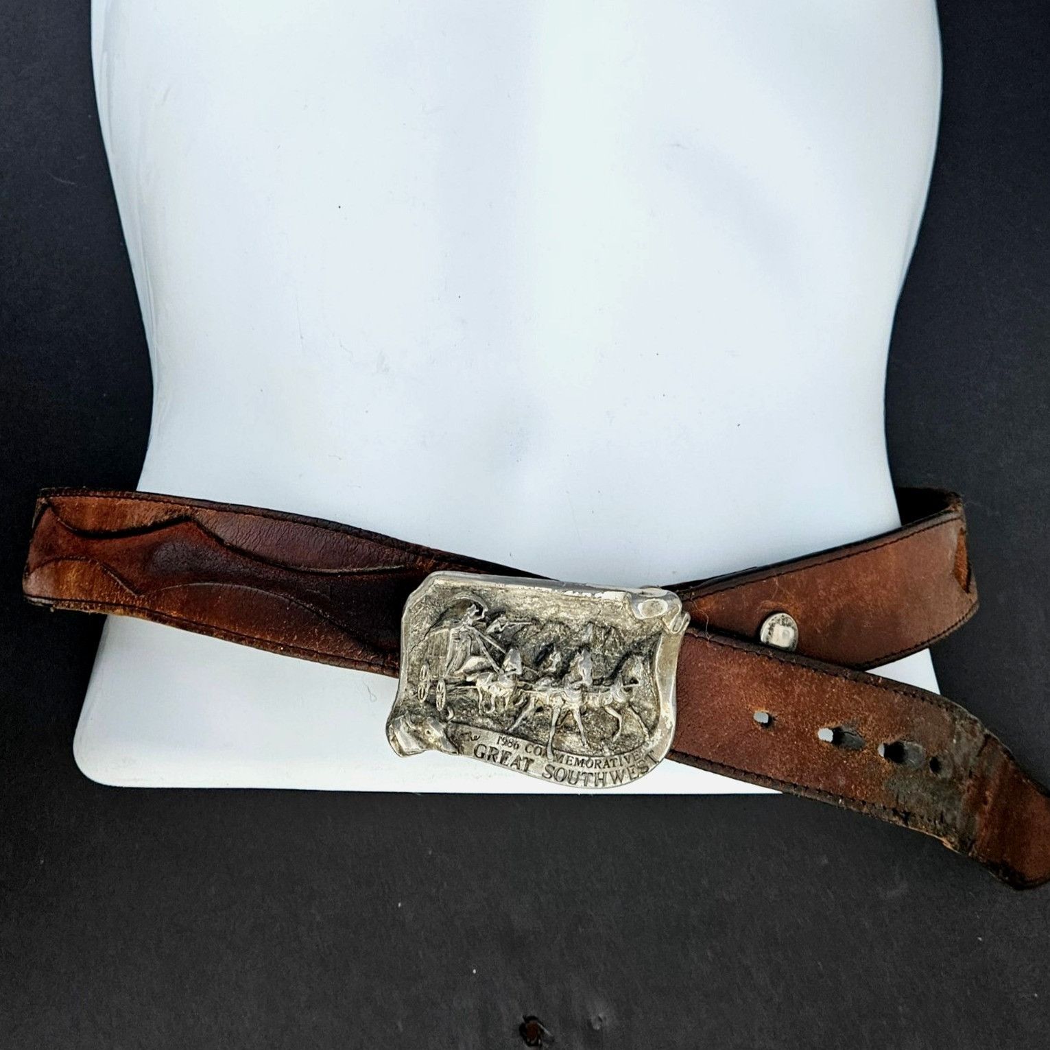 Vintage Vintage 1980s Western Great Southwest Silver Tone Buckle 3. Size ONE SIZE - 5 Thumbnail