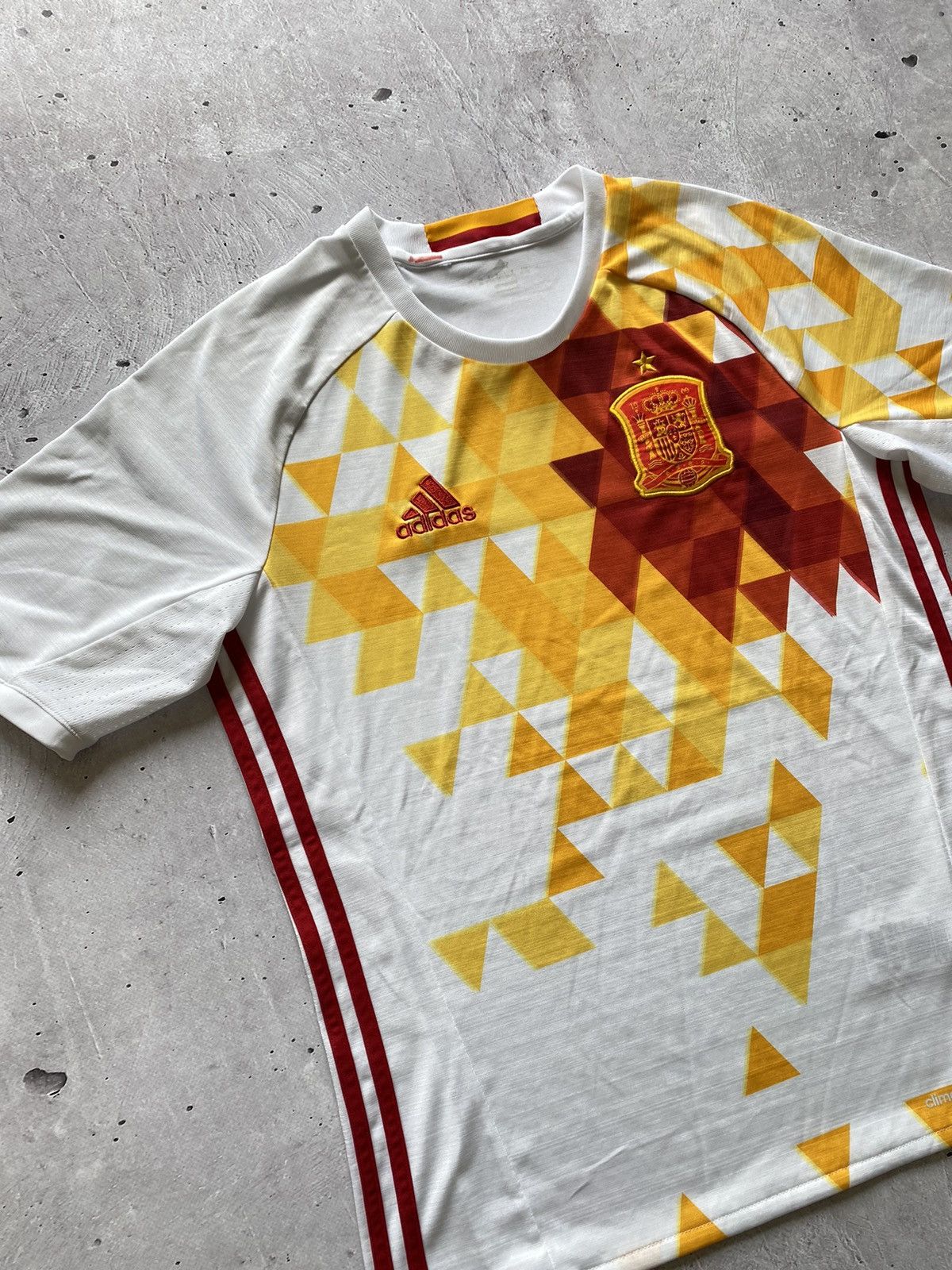 Adidas 👑Vintage Adidas Spain Away 2016 Mens Football Shirt Soccer Size US S / EU 44-46 / 1 - 1 Thumbnail