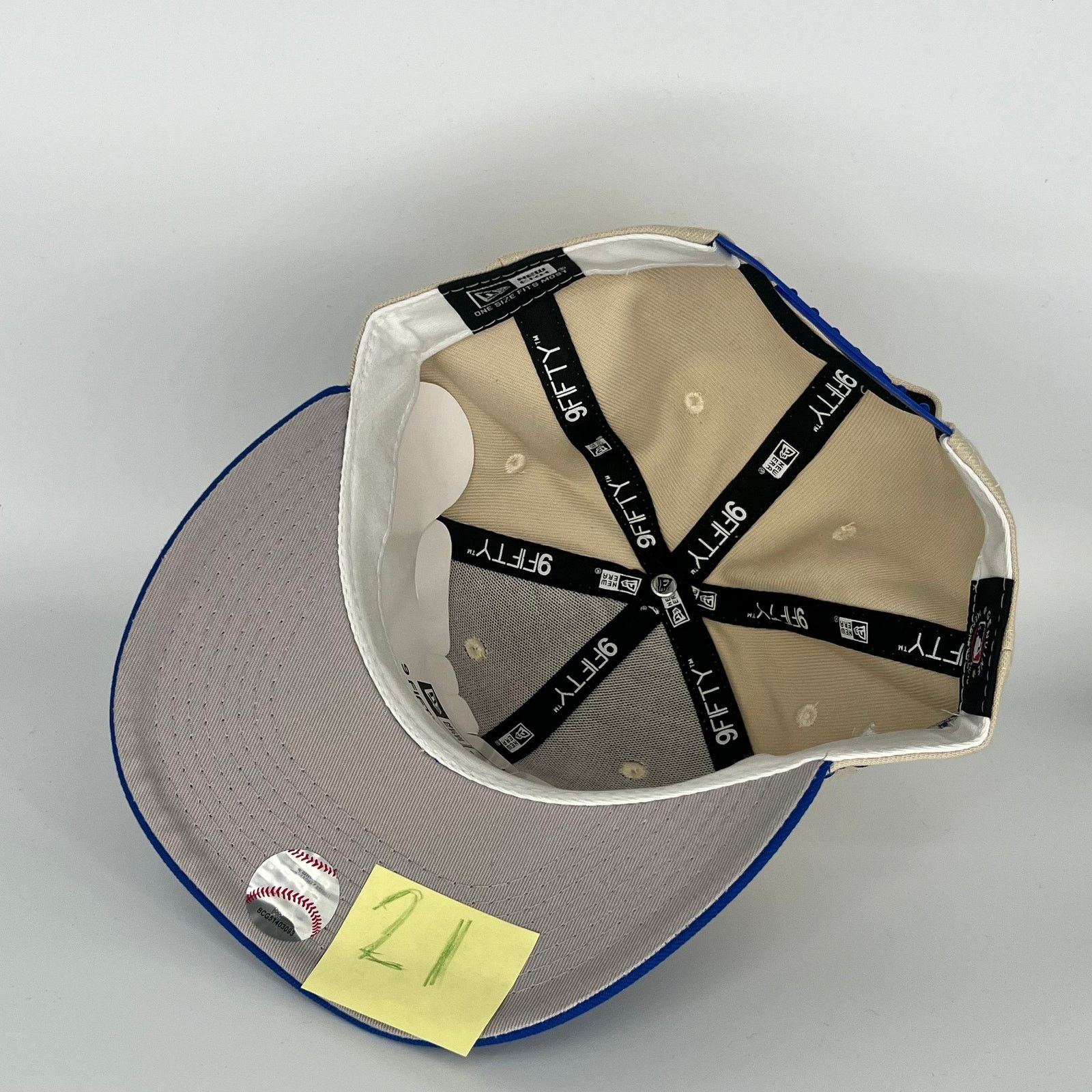 New Era Khaki/Blue Los Angeles Dodgers LA Bleeds Blue New Era MLB Size ONE SIZE - 4 Thumbnail