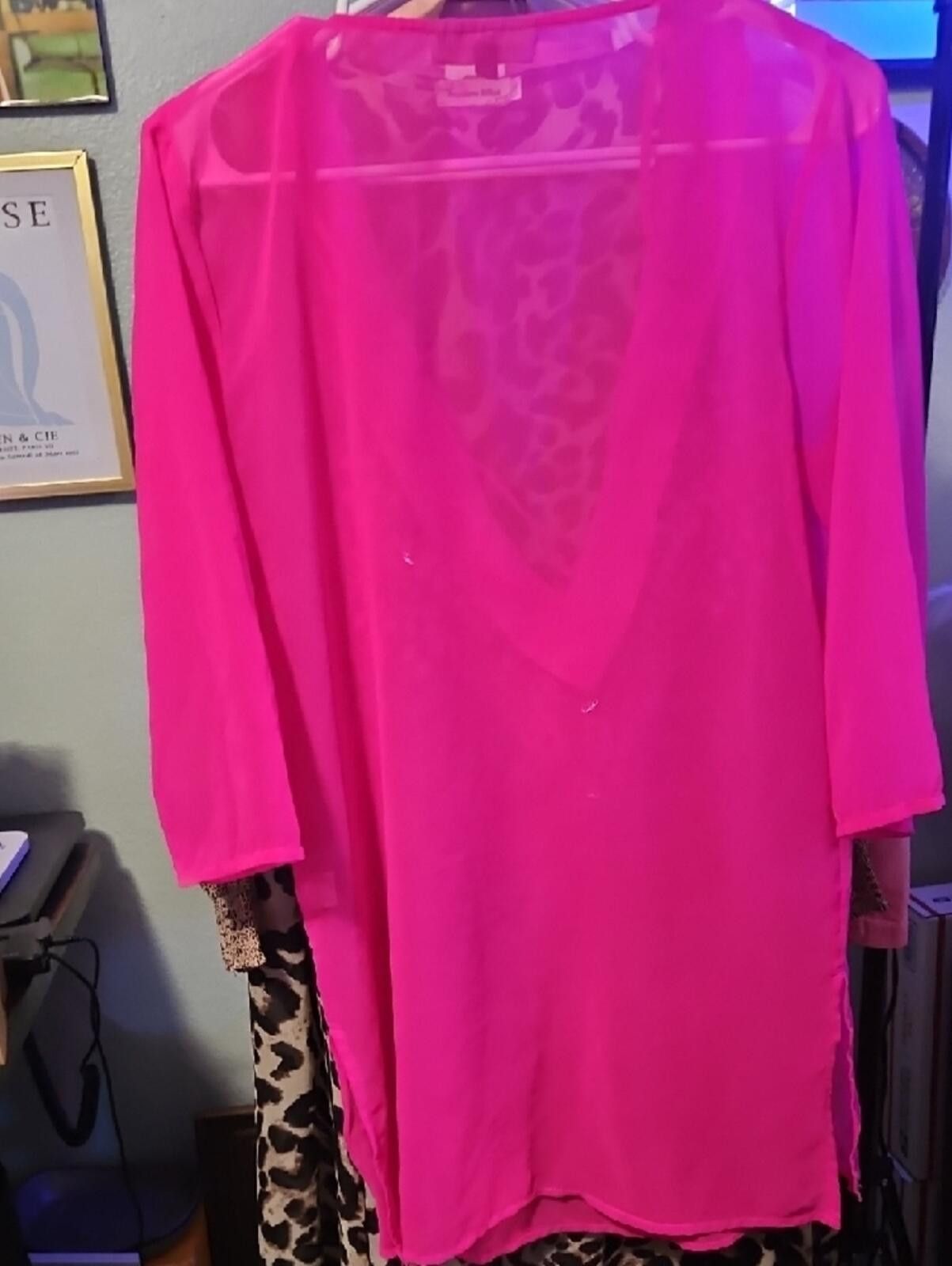 Other Spiaggia Dolce Pink Leopard Print Tunic Size S / US 4 / IT 40 - 5 Thumbnail