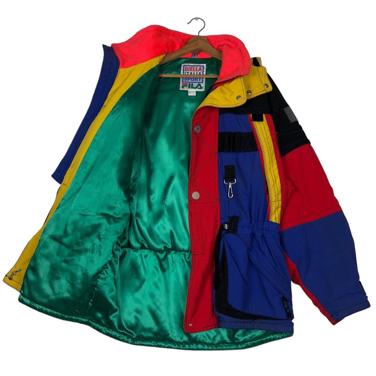 Japanese Brand 🔥Vintage Ski Jacket Colour Block Biella Italia Sport Fila Size US L / EU 52-54 / 3 - 10 Thumbnail