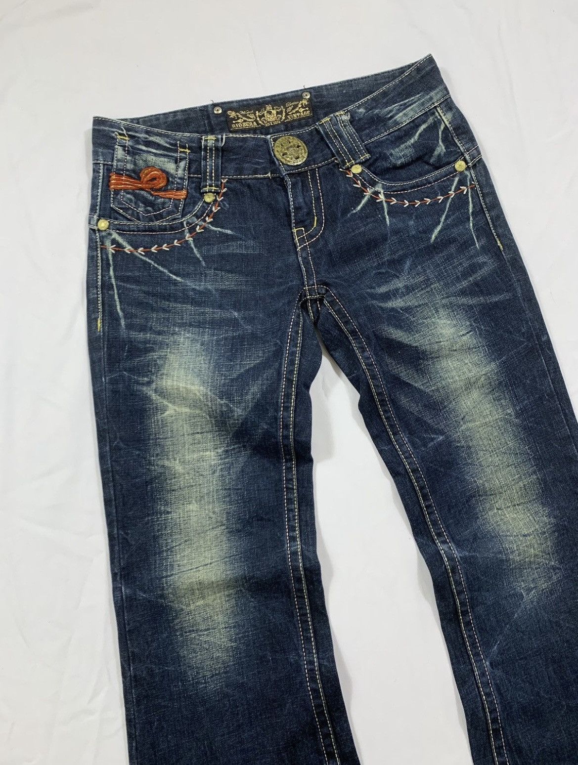 Japanese Brand Sick Flared Japanese Riobera Jeans Lgb tornado Ifsix style Size US 29 - 1 Thumbnail