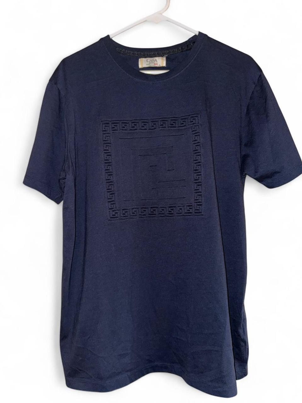 Other Navy blue CASA MODA embroidered t-shirt Size US L / EU 52-54 / 3 - 1 Thumbnail