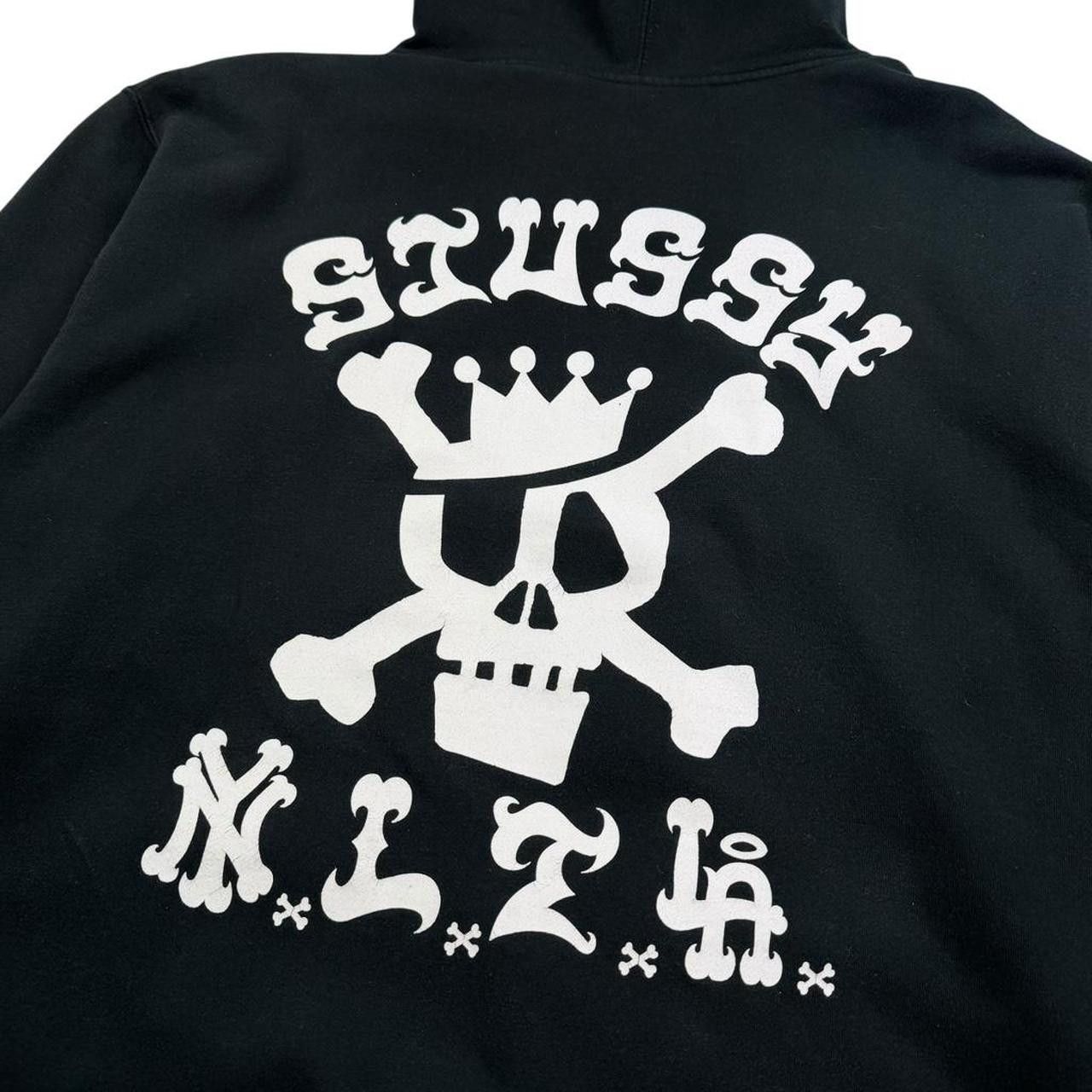 Stussy Vintage 2000s Stussy NYLTLA Skull Pullover Hoodie - Large Size US L / EU 52-54 / 3 - 3 Thumbnail