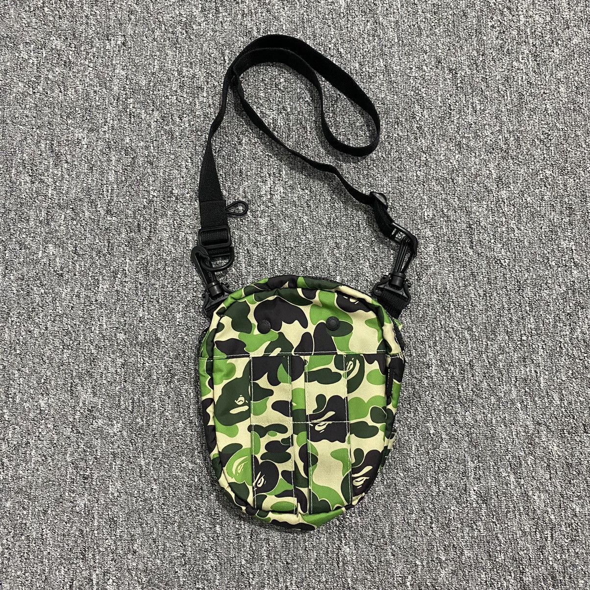 image of Bape X Dapipa Abc Camo Sling Bag in Green, Men's
