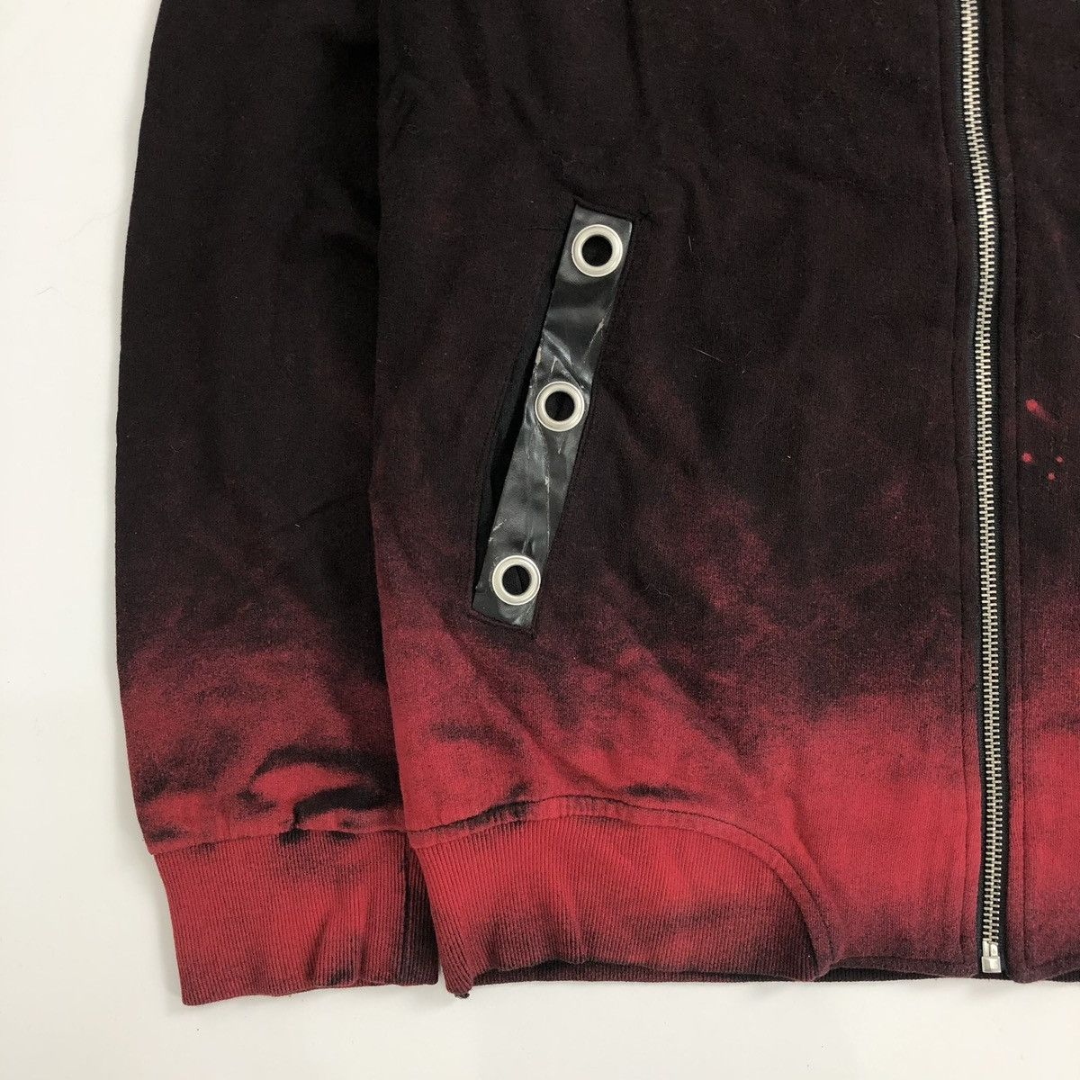 Le Grande Bleu (L.G.B.) 2000s Bernings Sho Asymmetric Affliction Cross Lgb ZipHoodie Size US L / EU 52-54 / 3 - 9 Thumbnail