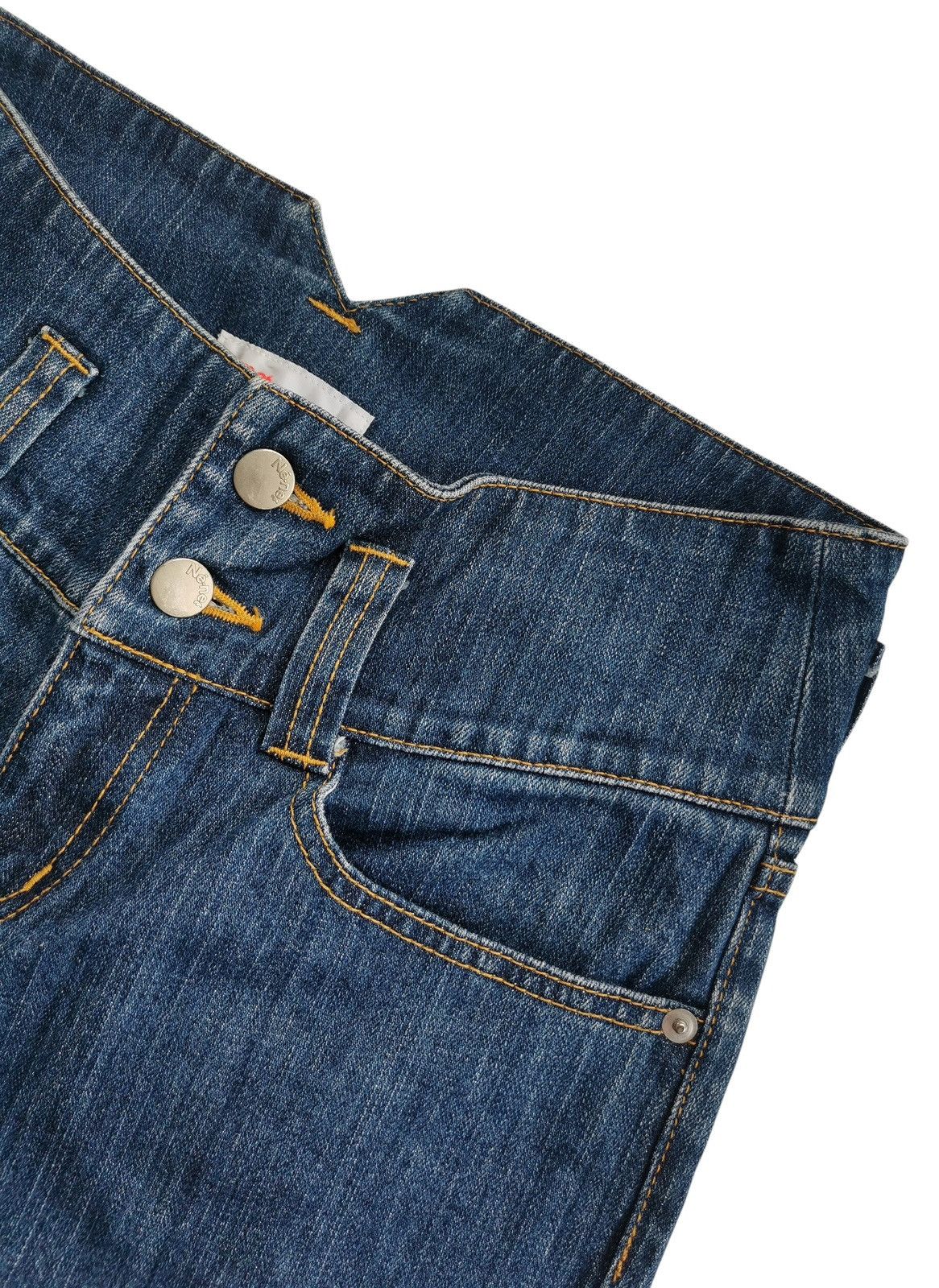 Ne-Net Né-net Frayed Damage Flared,Bootcut Punk Jeans Size 28" / US 6 / IT 42 - 9 Thumbnail