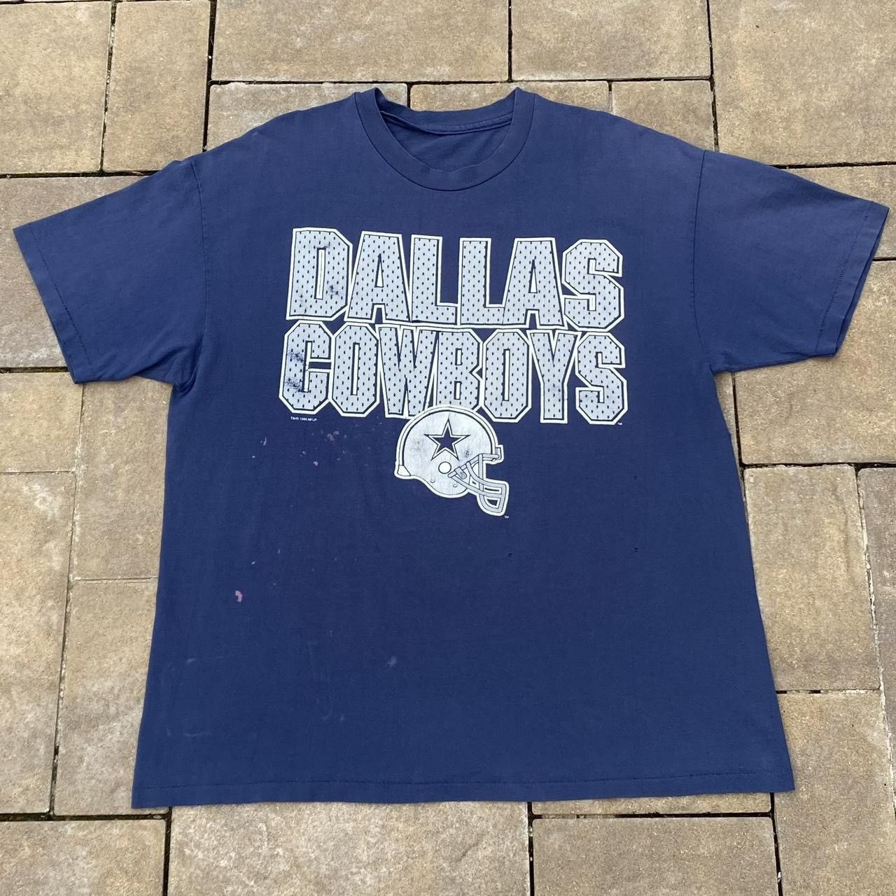 NFL × Vintage Vintage 90s NFL Dallas Cowboys Football Sports Tshirt Size US XL / EU 56 / 4 - 1 Thumbnail