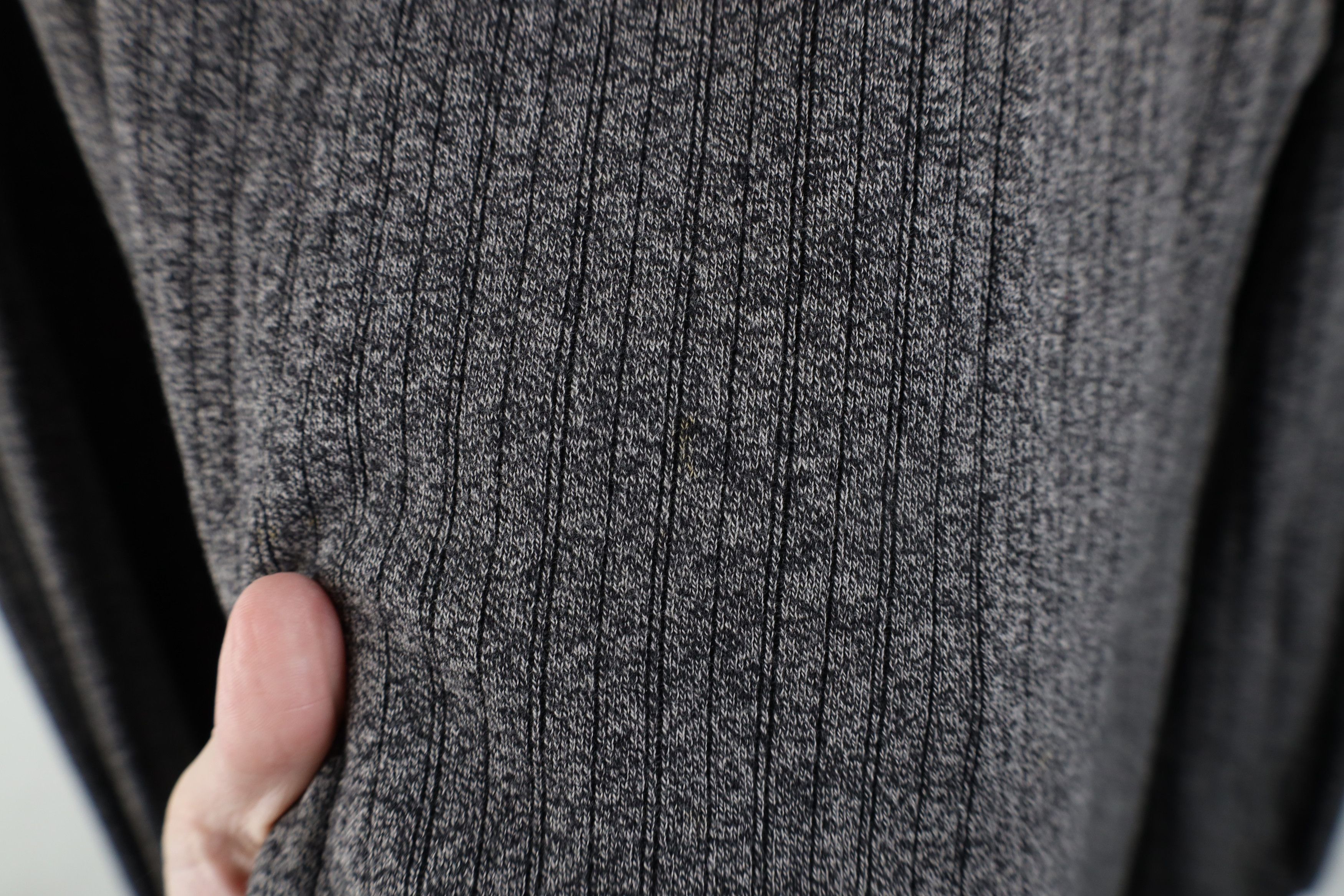 Vintage Vintage 90s Streetwear Ribbed Knit Long Sleeve Polo Shirt Size US XL / EU 56 / 4 - 5 Thumbnail