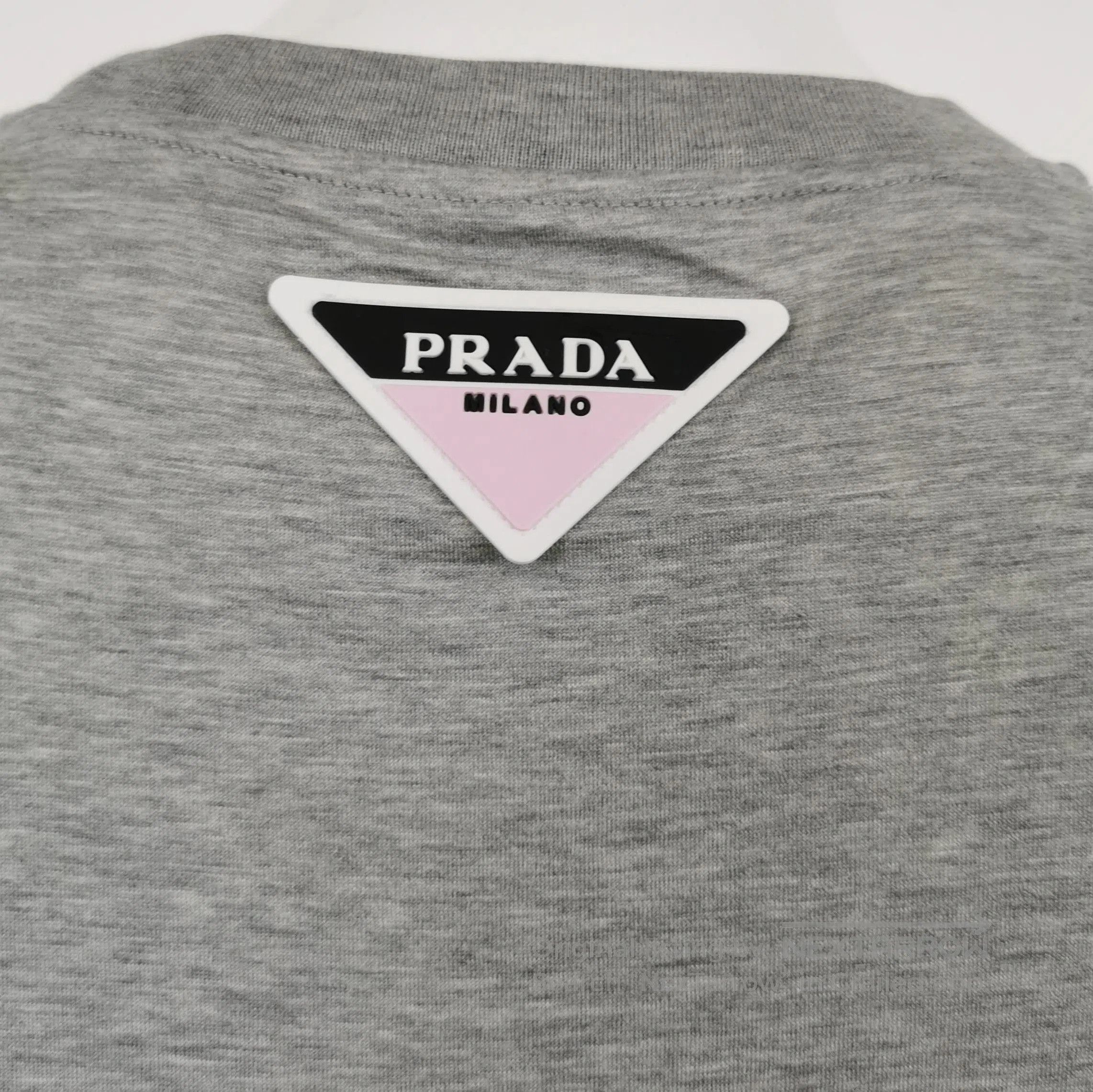 Prada Prada Logo Cotton Crew Neck T. Size M / US 6-8 / IT 42-44 - 3 Thumbnail