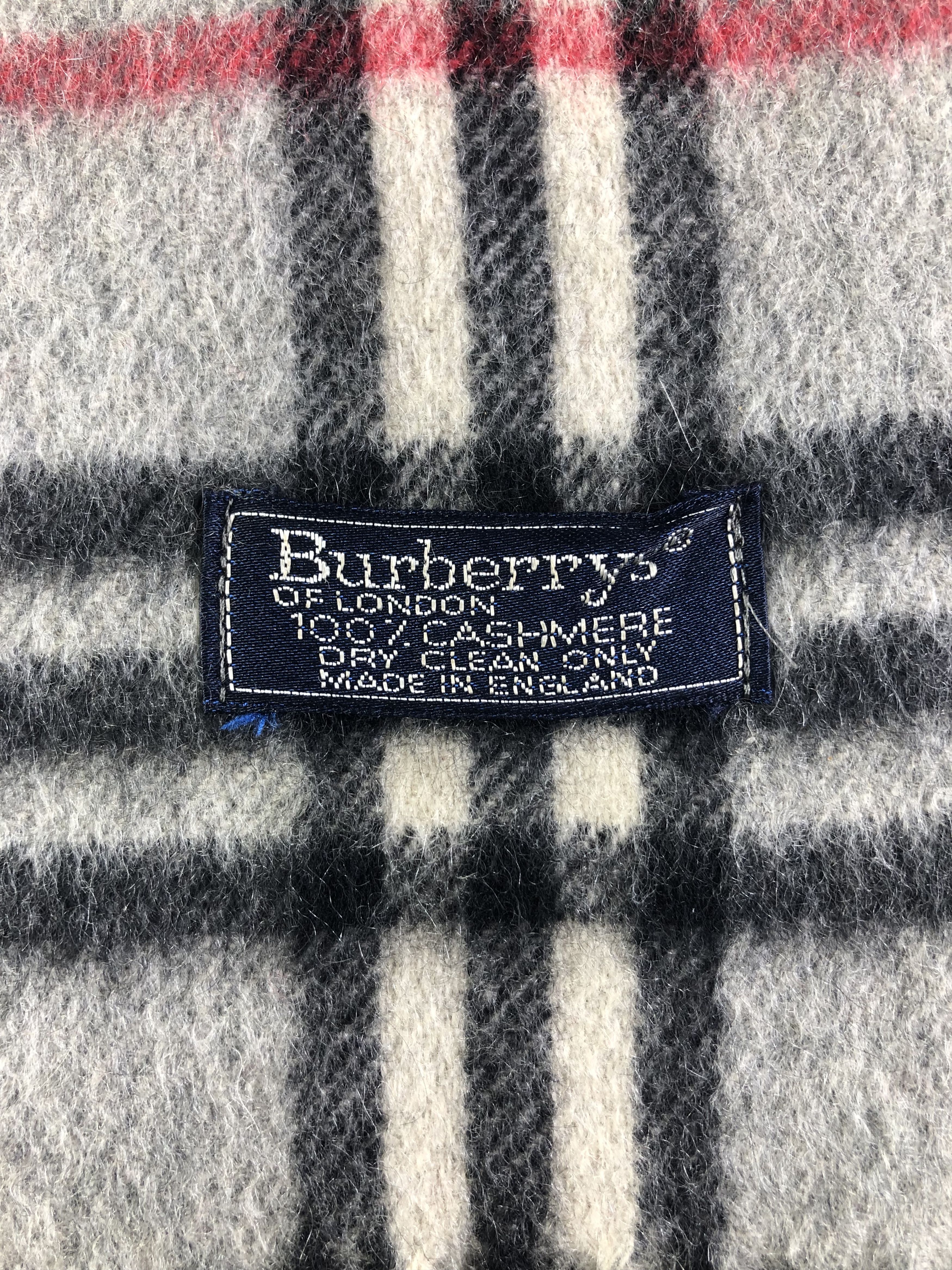 Burberry Burberrys Cashmere Scarf / Muffler / Neckwear SS1243 Size ONE SIZE - 4 Thumbnail