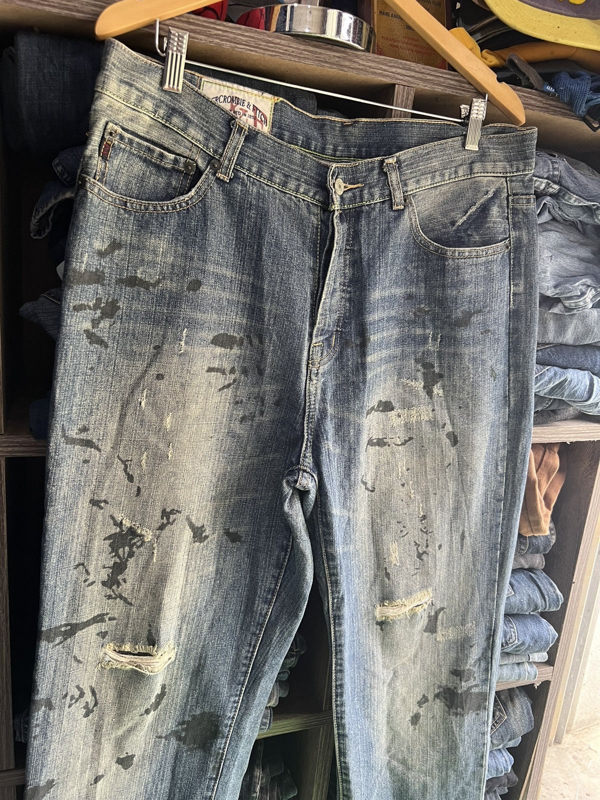 Abercrombie & Fitch 🔥Abercrombie & Fitch Boot Cut Distressed Denim Size US 36 / EU 52 - 5 Thumbnail